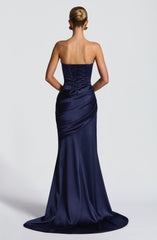 Kensington Maxi Dress - Navy Dress Babyboo Fashion Premium Exclusive Design