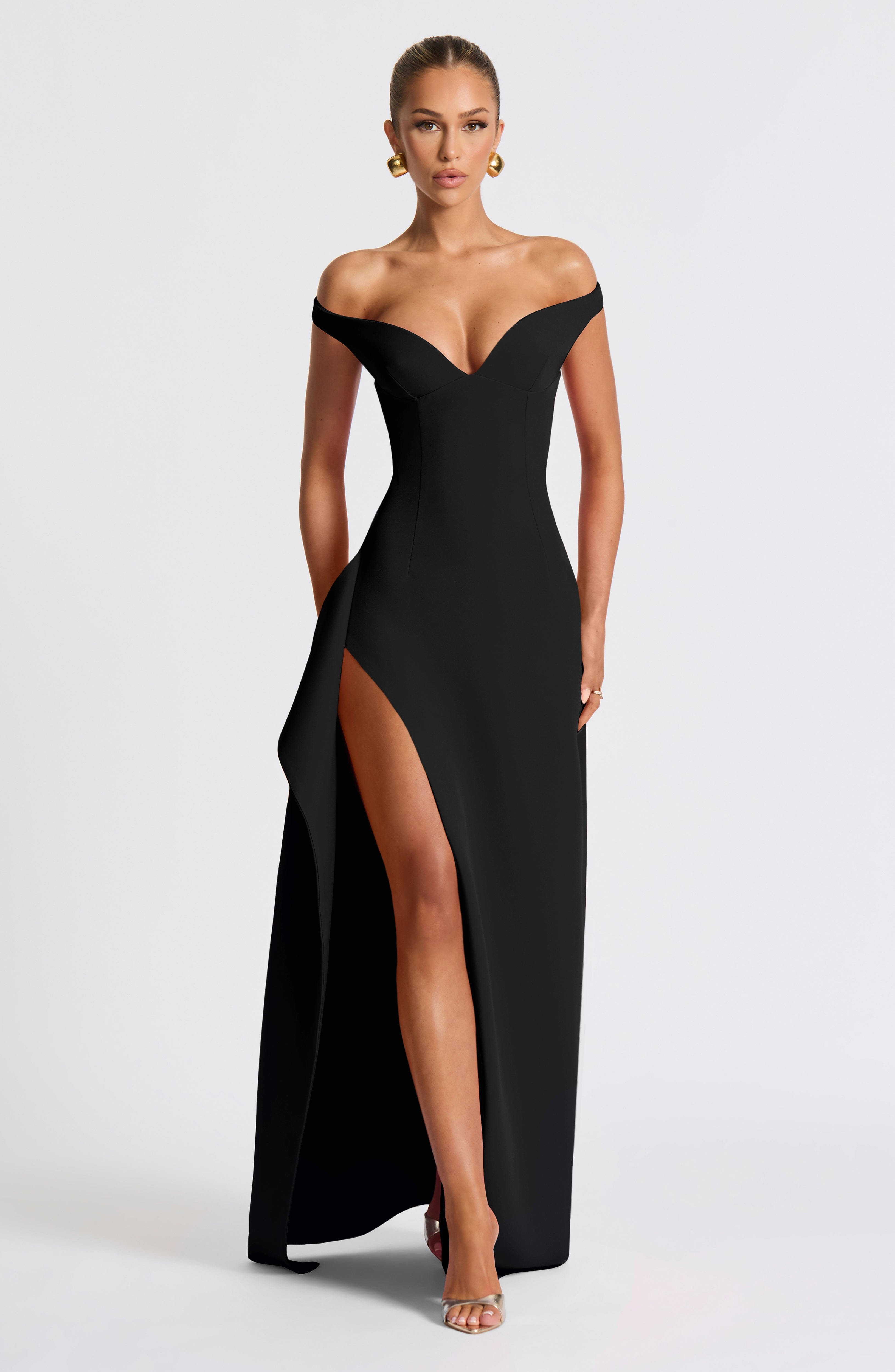 Khalesia Maxi Dress - Black Dress XS Babyboo Fashion Premium Exclusive Design