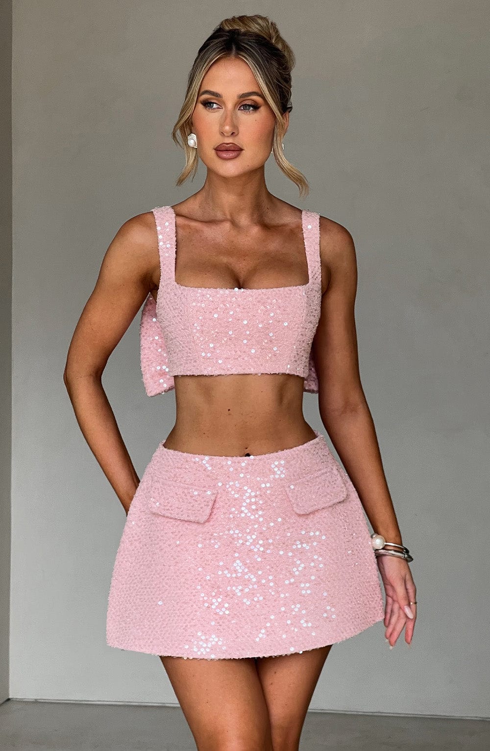 Kiri Mini Skirt - Blush Skirt Babyboo Fashion Premium Exclusive Design