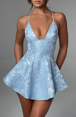 Leila Playsuit - Blue Playsuit Babyboo Fashion Premium Exclusive Design