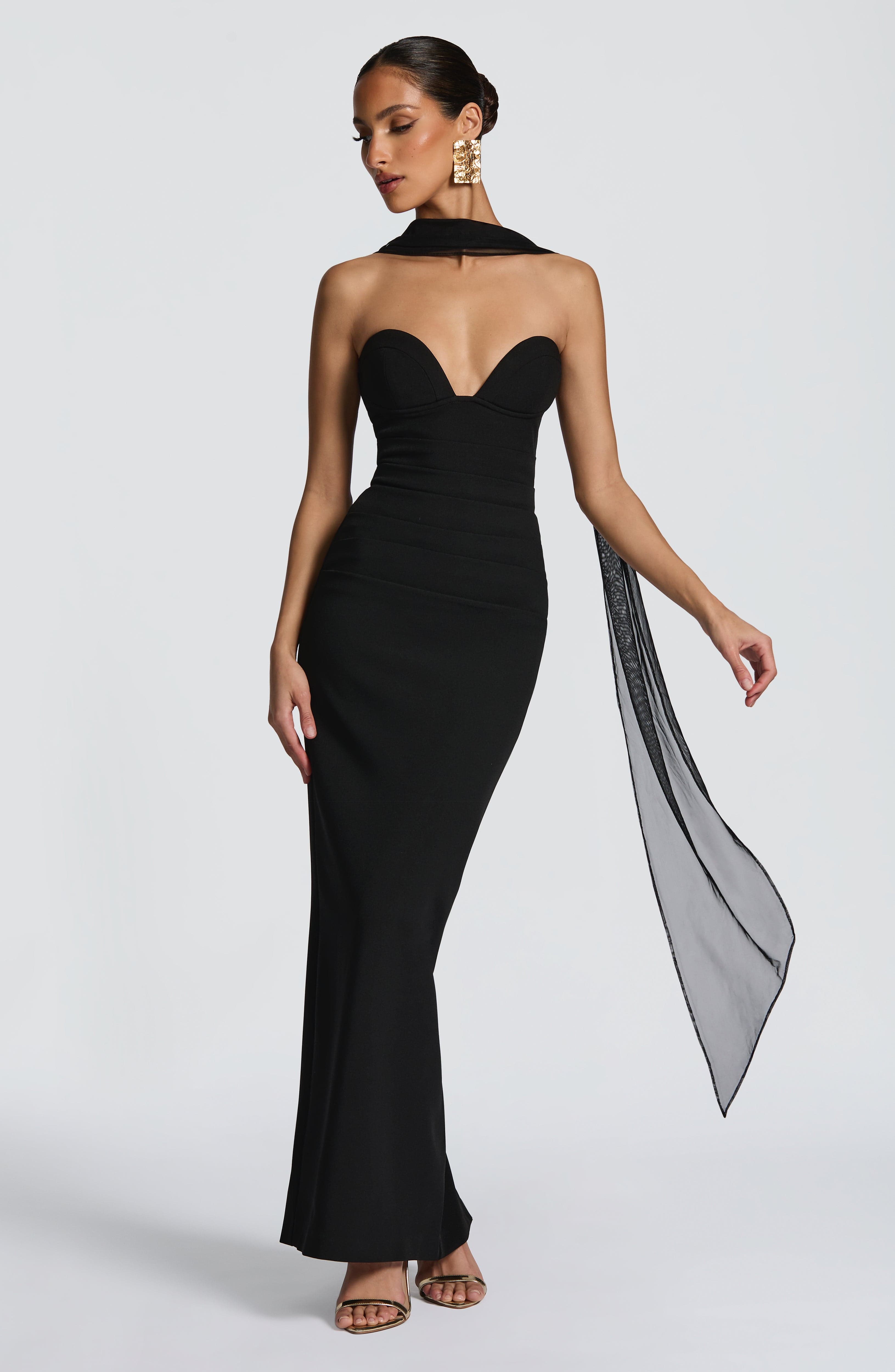 Lindsey Maxi Dress - Black Dress XS Babyboo Fashion Premium Exclusive Design