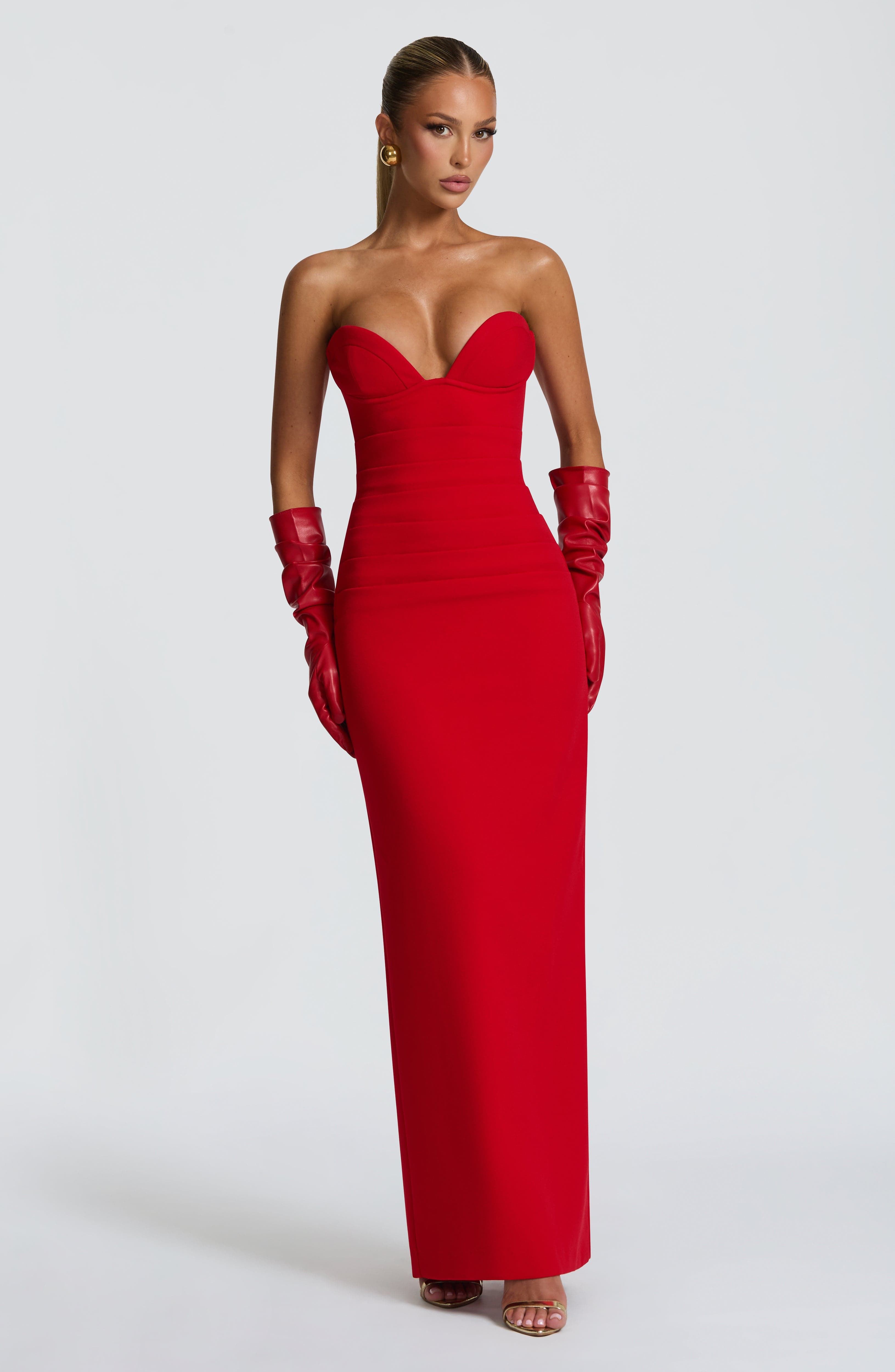 Lindsey Maxi Dress - Red Dress Babyboo Fashion Premium Exclusive Design