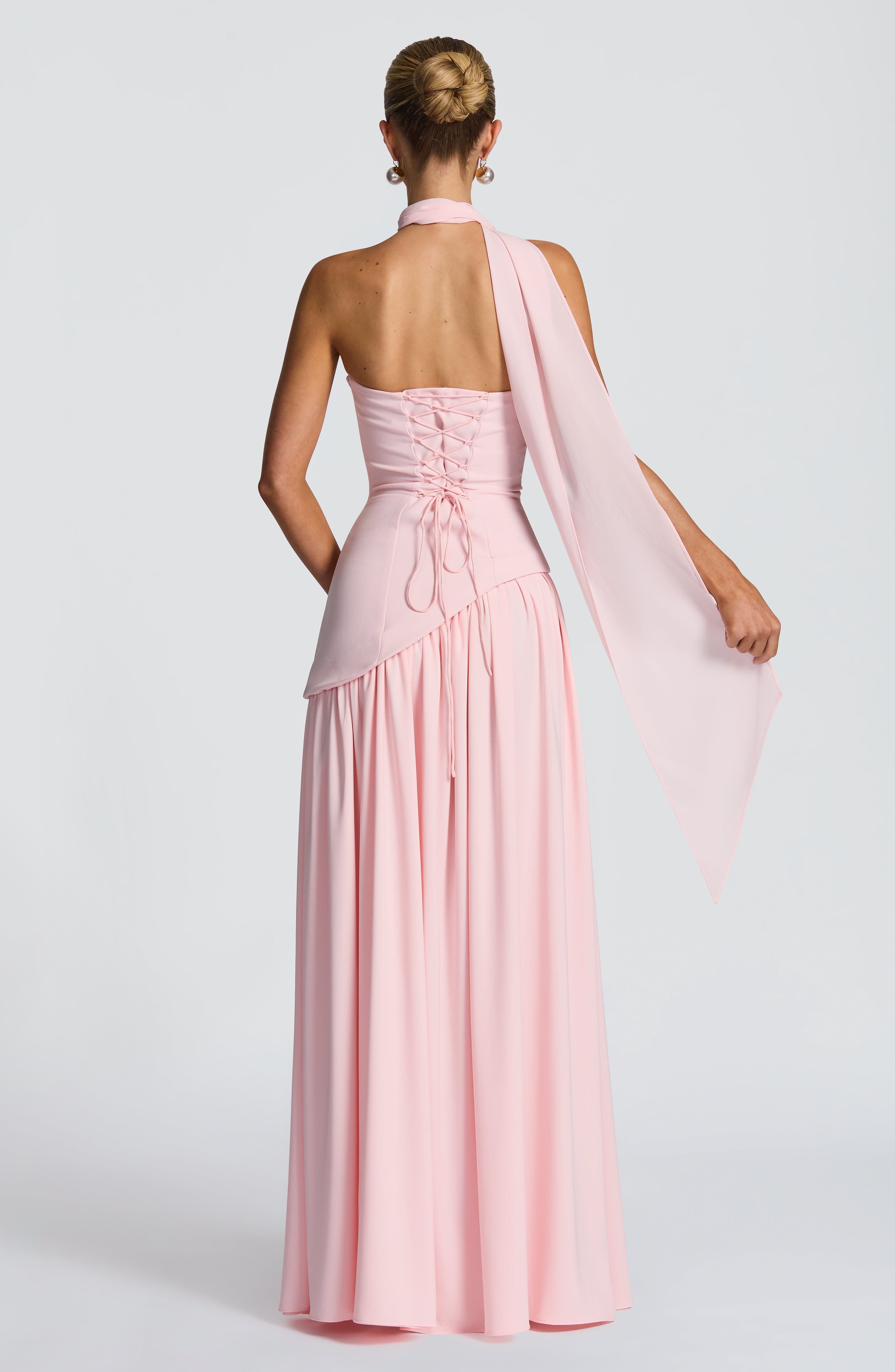 Maliyah Maxi Dress - Blush Dress Babyboo Fashion Premium Exclusive Design