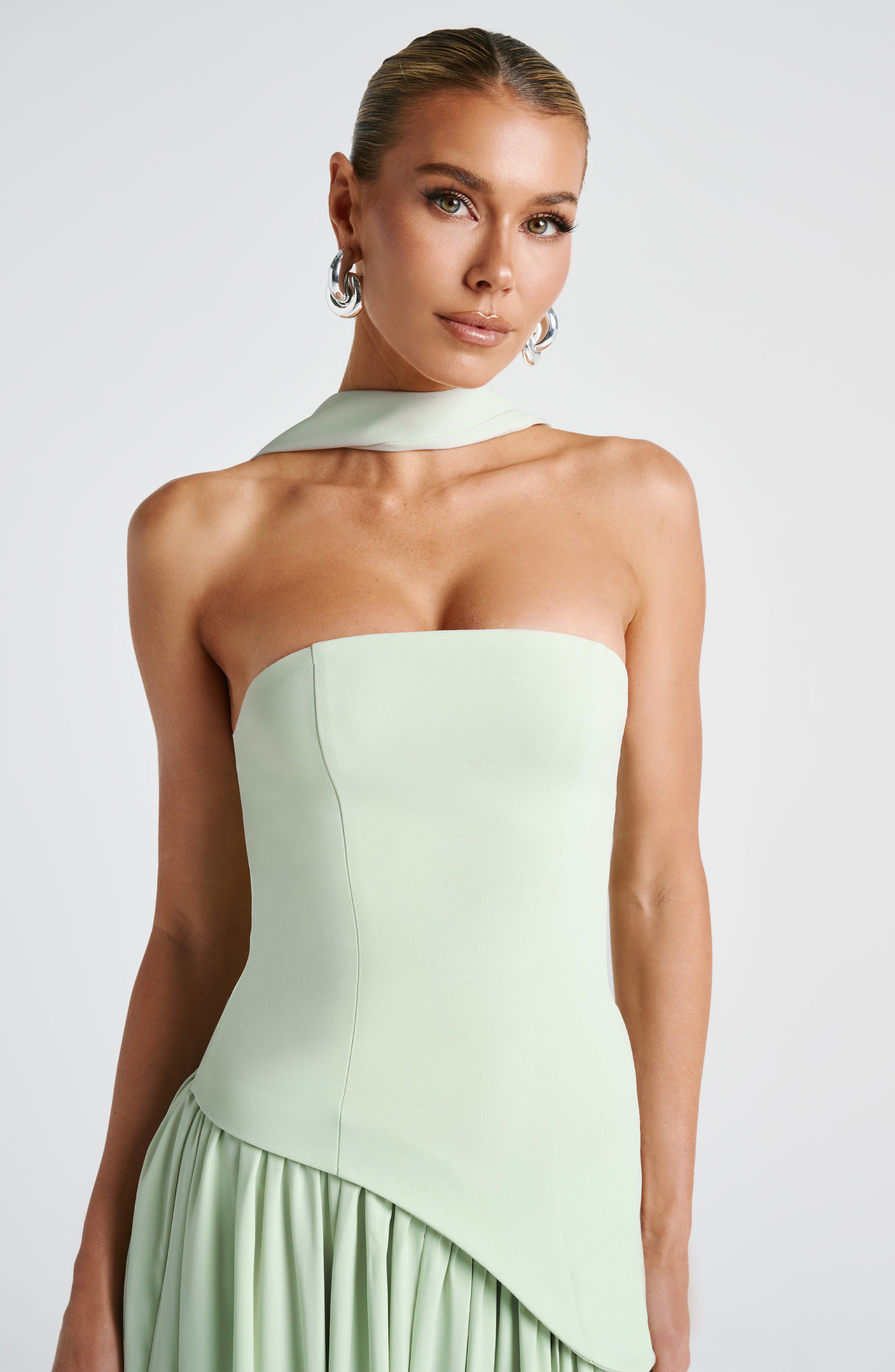 Maliyah Maxi Dress - Mint Dress Babyboo Fashion Premium Exclusive Design