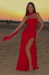 Maliyah Maxi Dress - Red Dress Babyboo Fashion Premium Exclusive Design