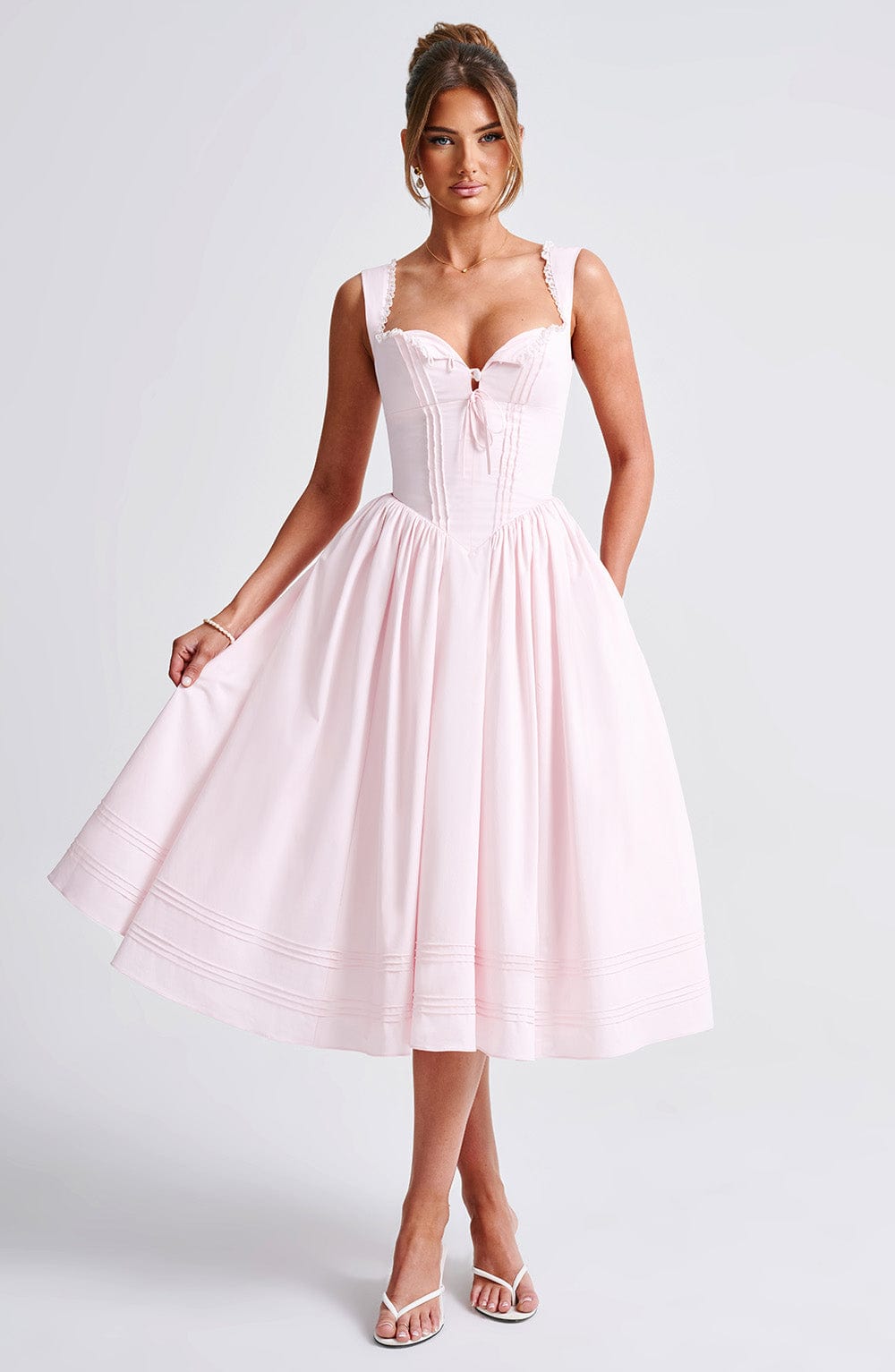 Marlena Midi Dress - Blush Dress Babyboo Fashion Premium Exclusive Design