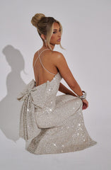 Meridith Maxi Dress - Champagne Dress Babyboo Fashion Premium Exclusive Design