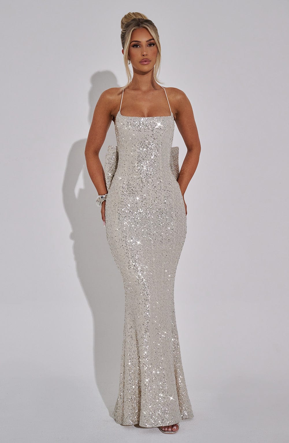 Meridith Maxi Dress - Champagne Dress Babyboo Fashion Premium Exclusive Design