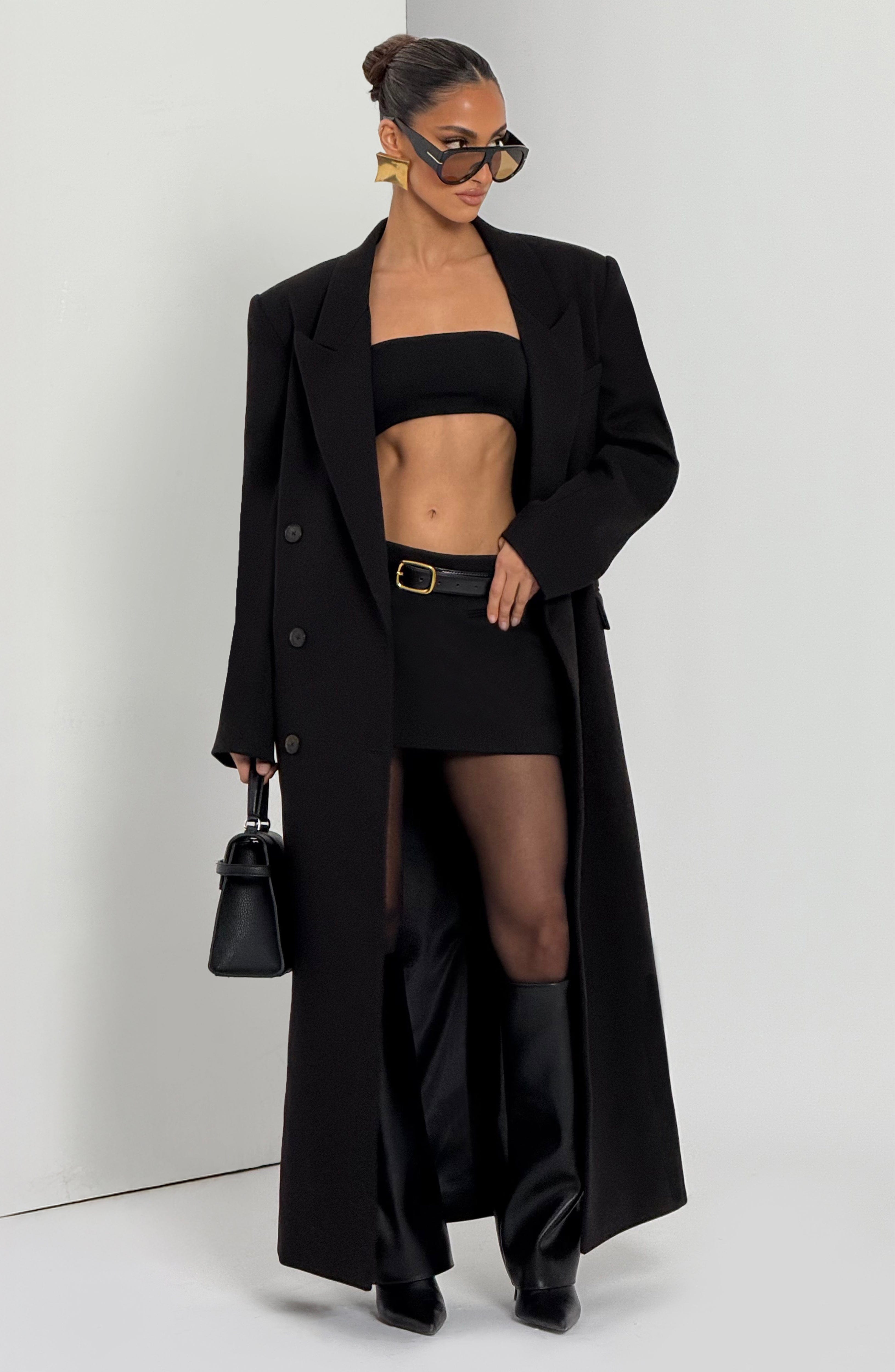 Michelle Coat - Black Jacket Babyboo Fashion Premium Exclusive Design