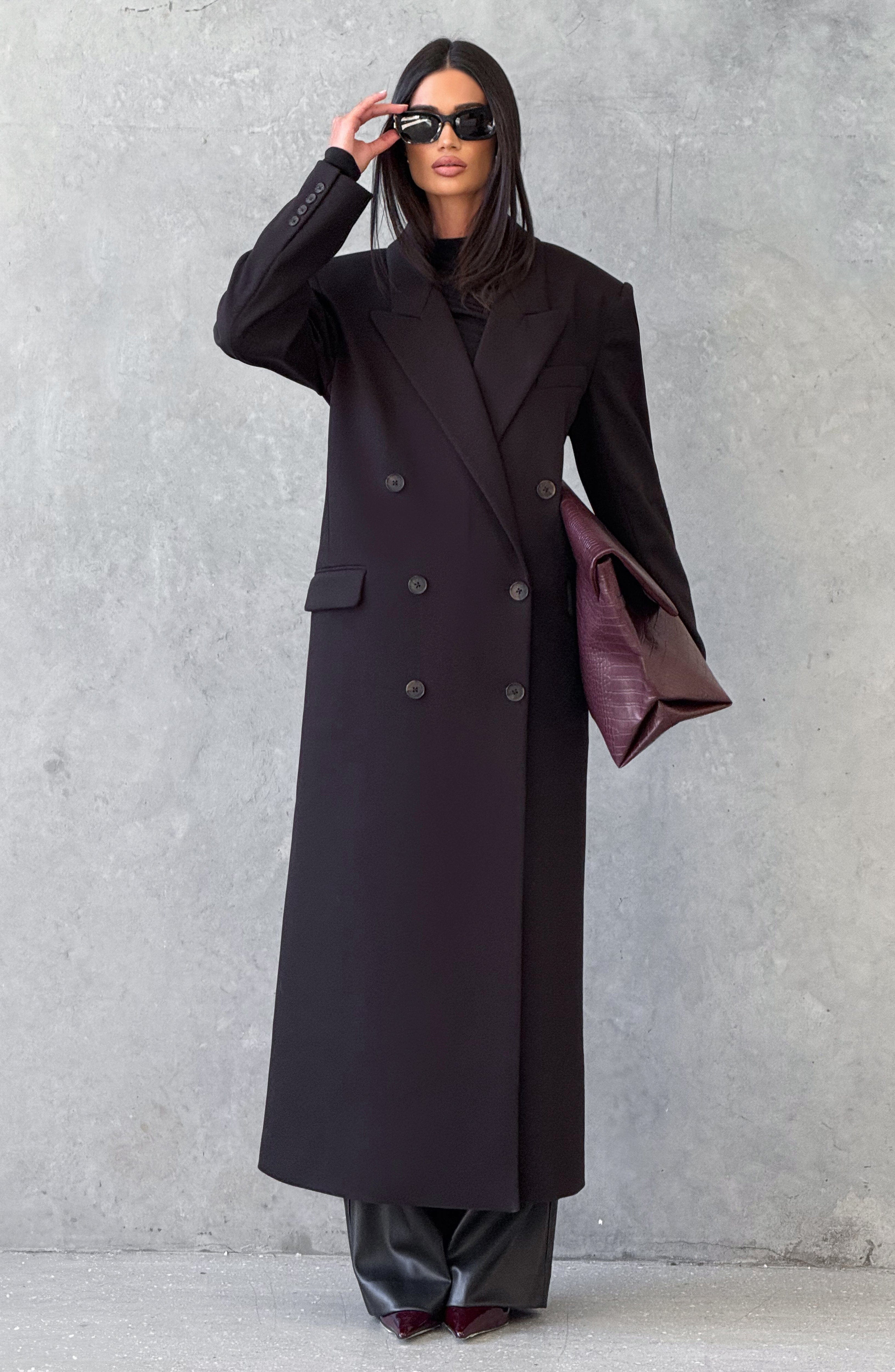 Michelle Coat - Black Jacket Babyboo Fashion Premium Exclusive Design