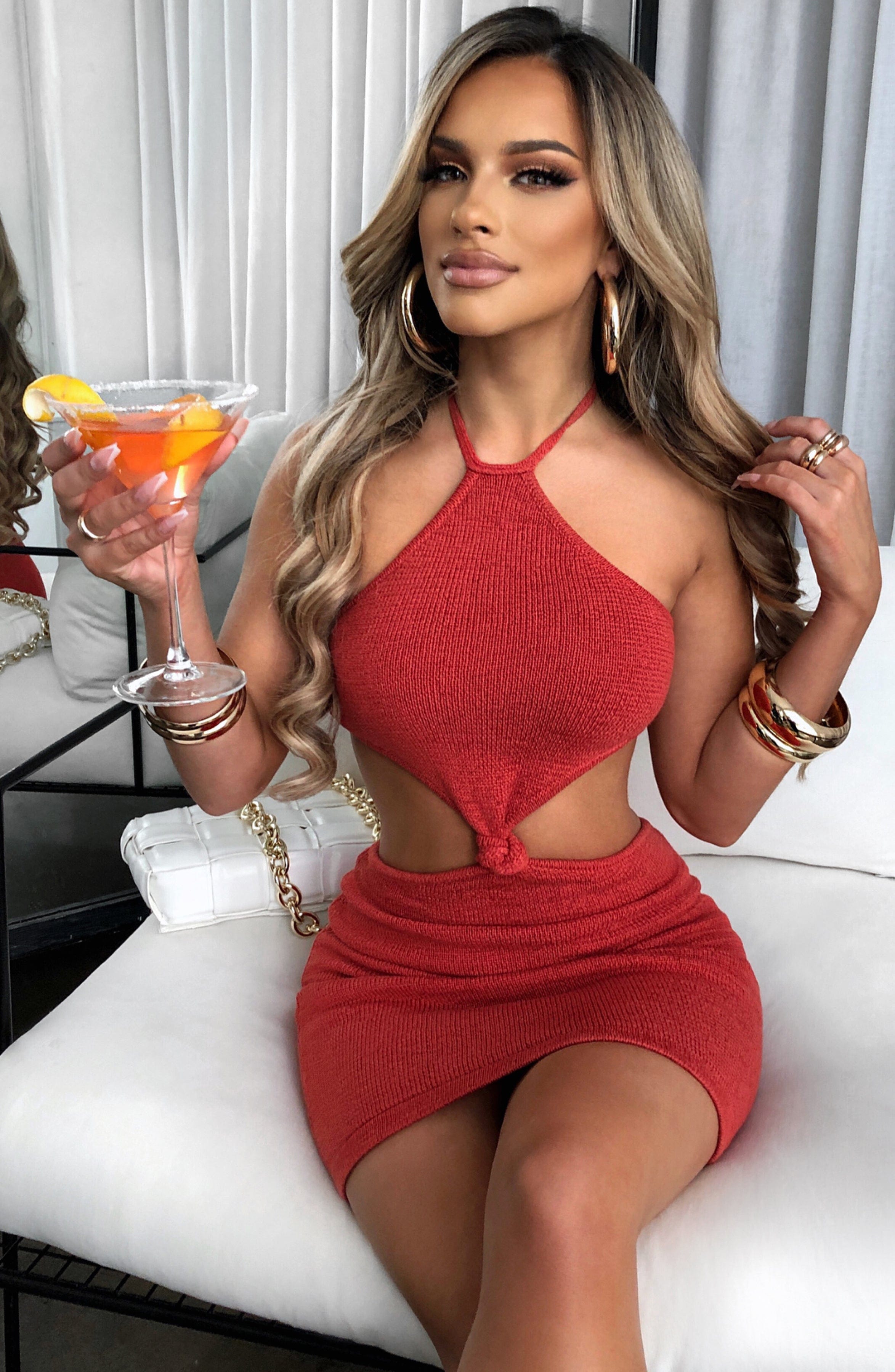 Mimosa Mini Dress - Red XS Babyboo Fashion Premium Exclusive Design