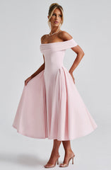Miranda Midi Dress - Blush Dress Babyboo Fashion Premium Exclusive Design