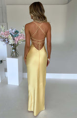 Misha Maxi Dress - Lemon Dress Babyboo Fashion Premium Exclusive Design
