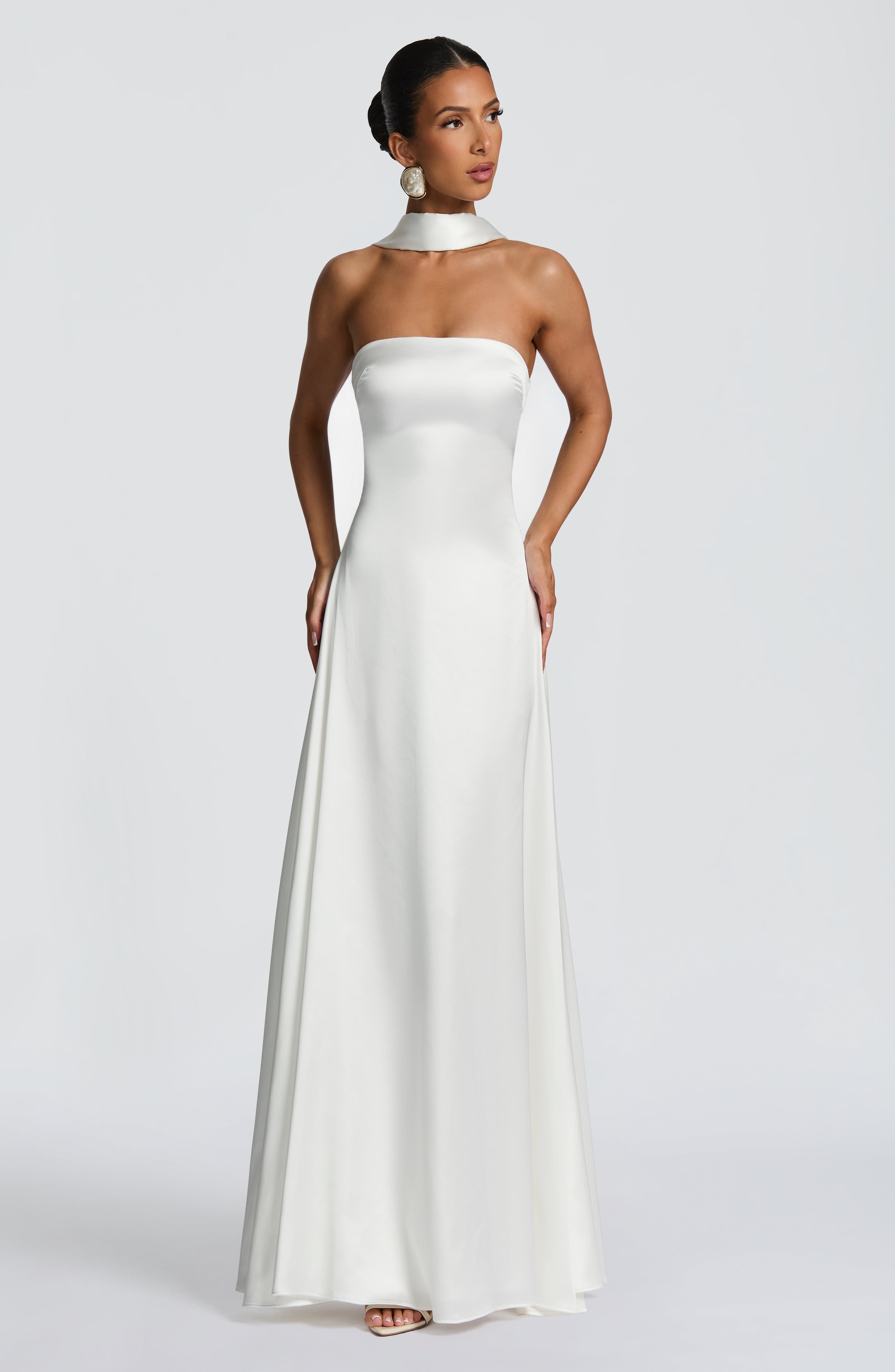 Morven Maxi Dress - Ivory Dress Babyboo Fashion Premium Exclusive Design