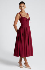 Natassia Midi Dress - Berry Dress Babyboo Fashion Premium Exclusive Design