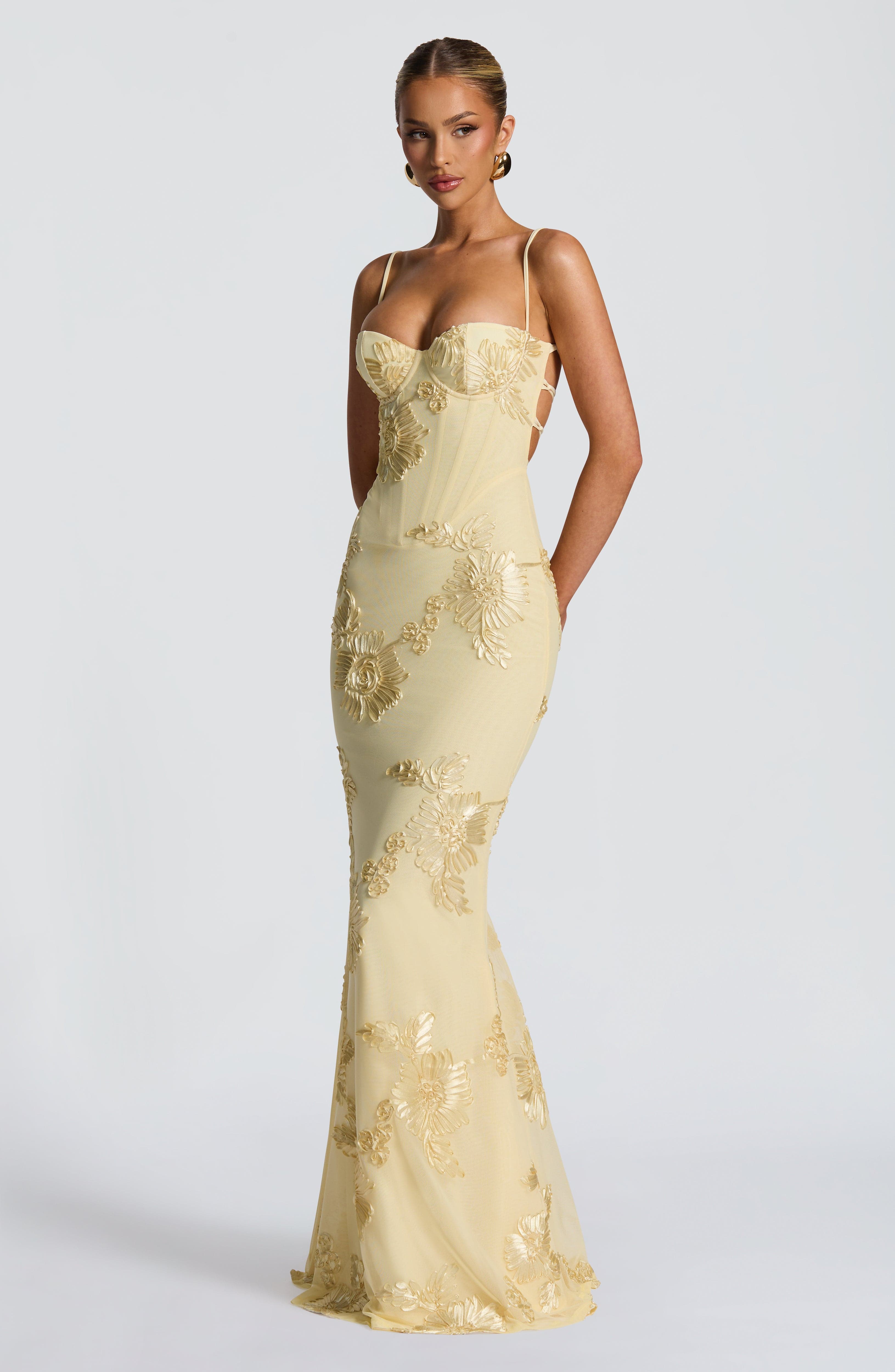 Nefertiti Maxi Dress - Lemon Dress Babyboo Fashion Premium Exclusive Design