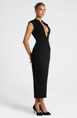 Nellie Midi Dress - Black Dress Babyboo Fashion Premium Exclusive Design