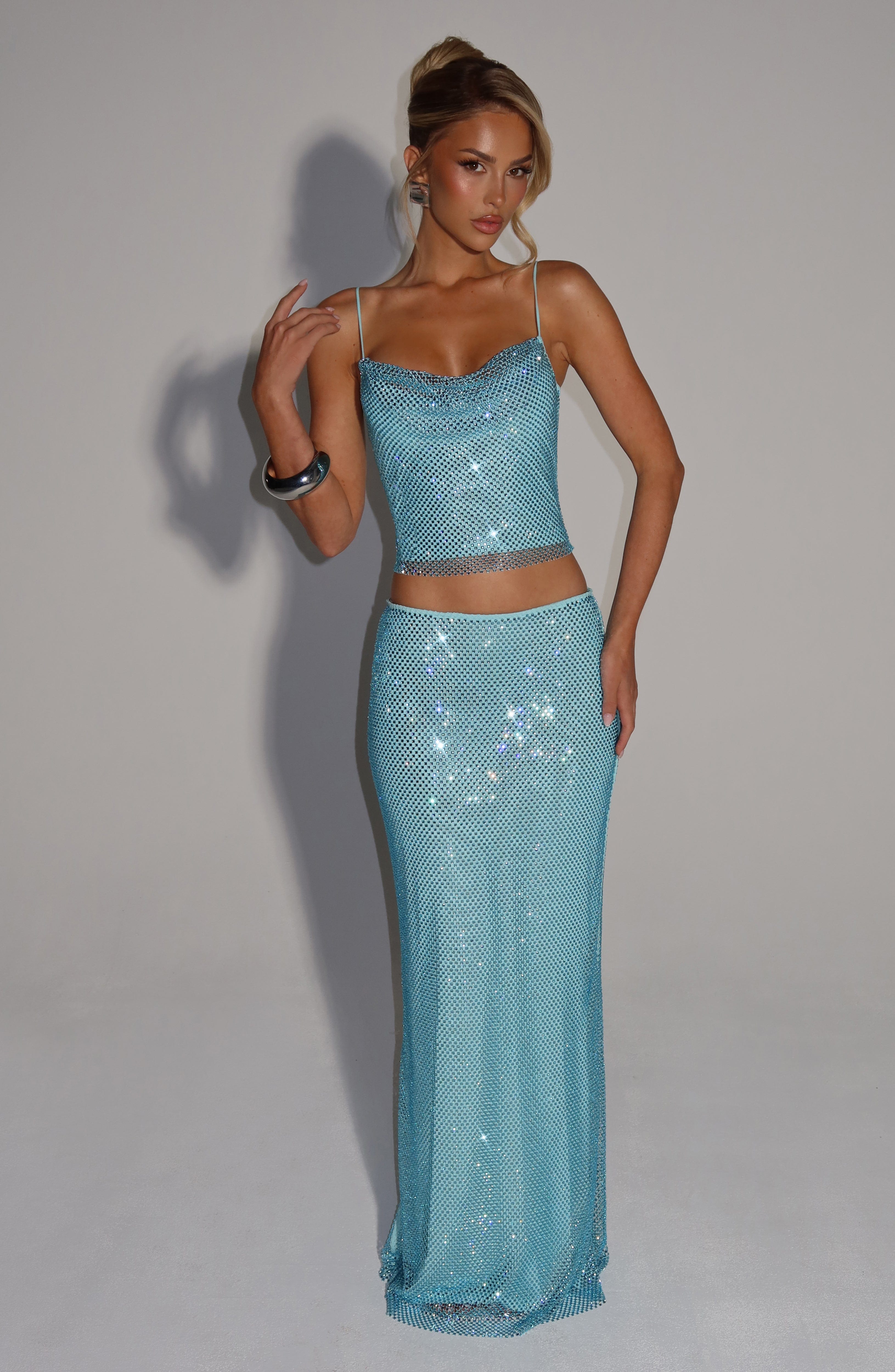 Nora Top - Aqua Tops Babyboo Fashion Premium Exclusive Design