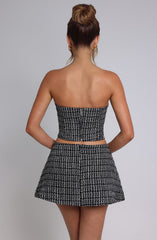 Olina Top - Black/White Tops Babyboo Fashion Premium Exclusive Design