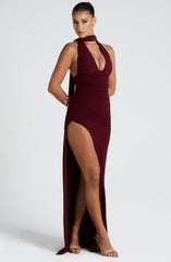 Paulina Maxi Dress - Cherry Lacquer Dress Babyboo Fashion Premium Exclusive Design