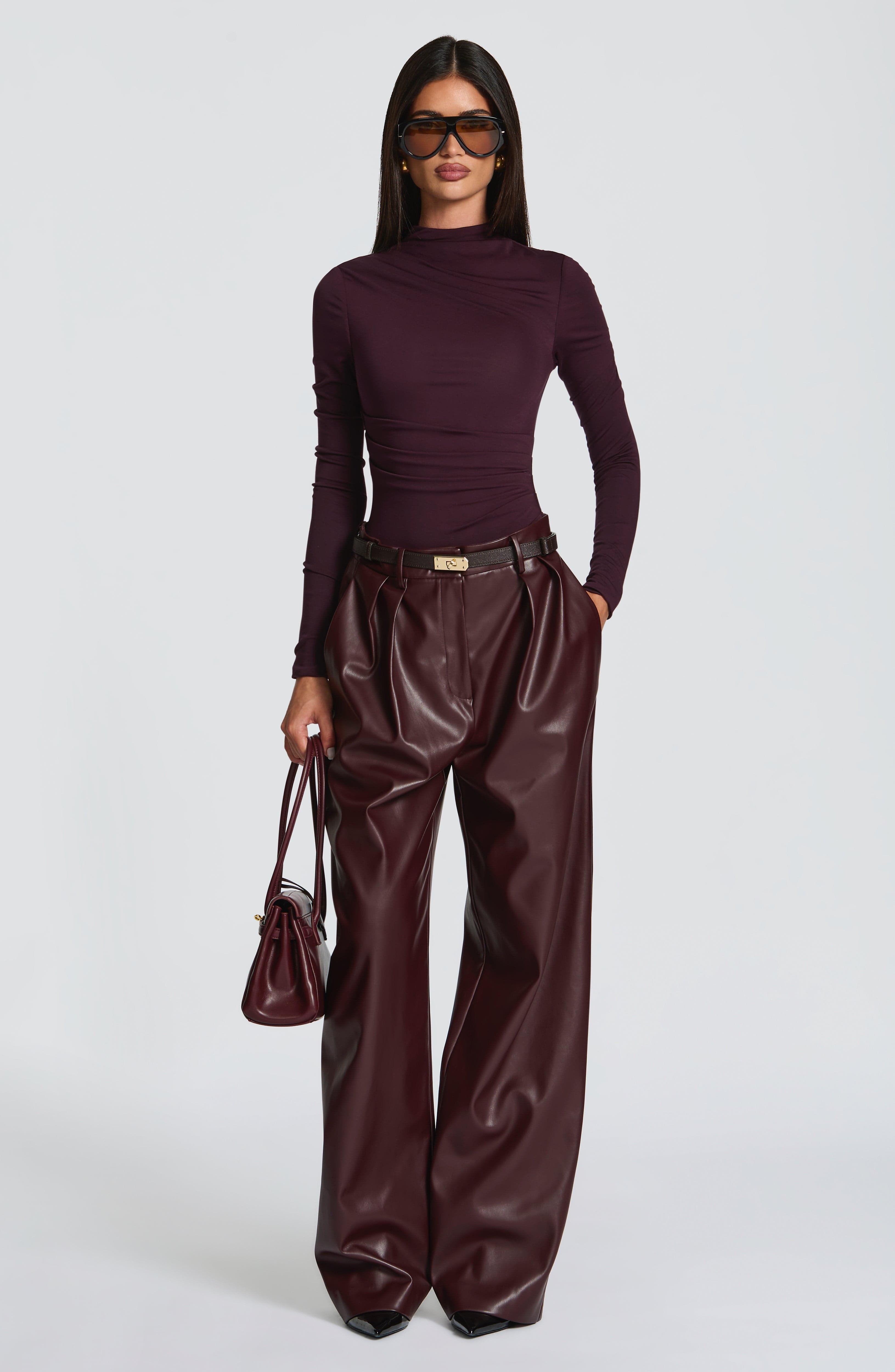 Pearson Bodysuit - Plum Bodysuits Babyboo Fashion Premium Exclusive Design