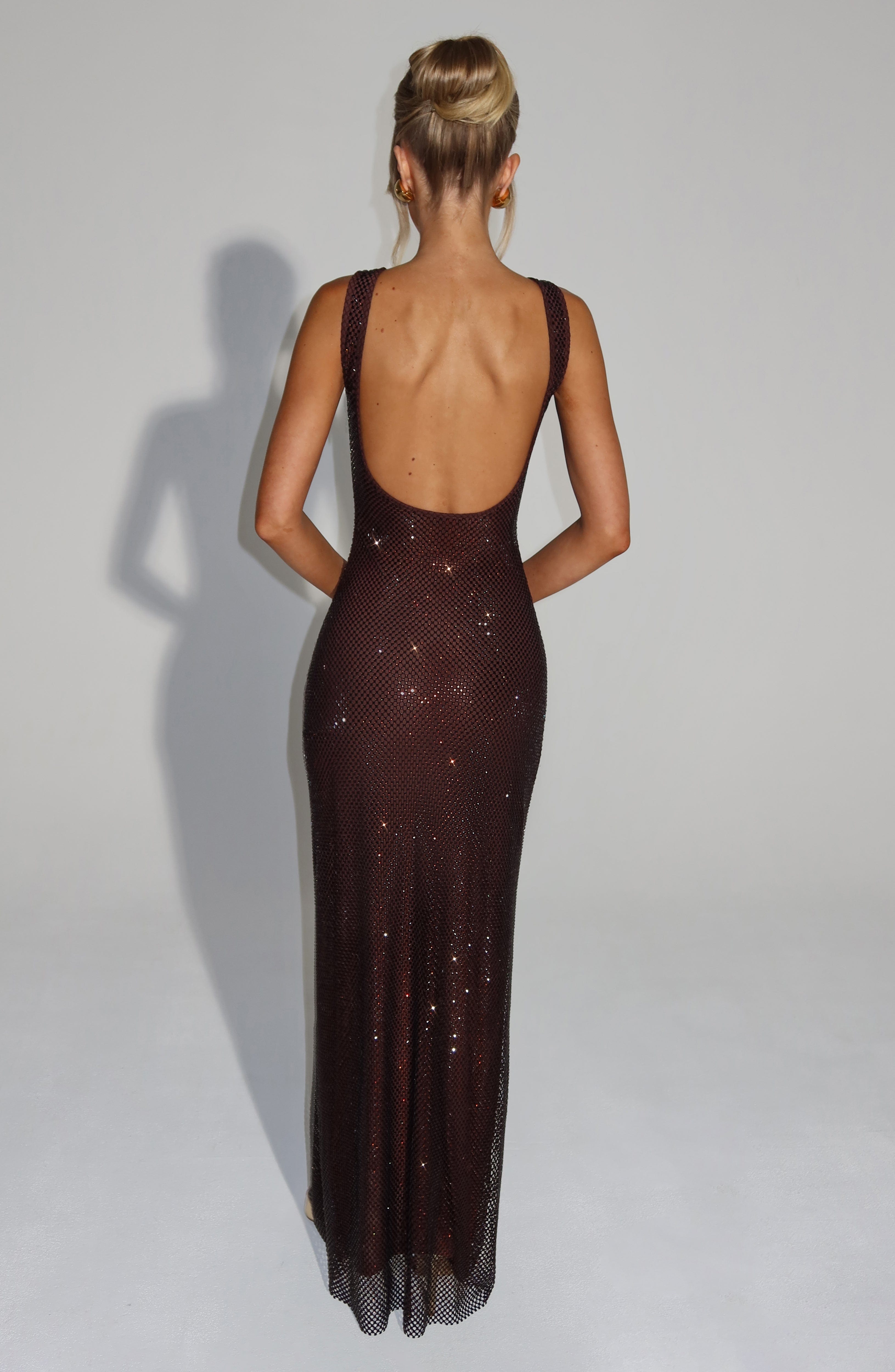 Petra Maxi Dress - Plum Brown Dress Babyboo Fashion Premium Exclusive Design
