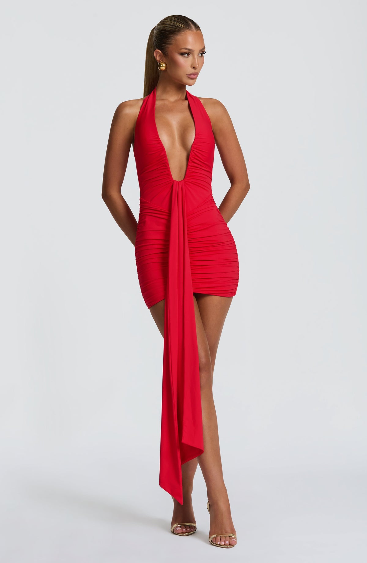 Rosetta Mini Dress - Red Dress Babyboo Fashion Premium Exclusive Design