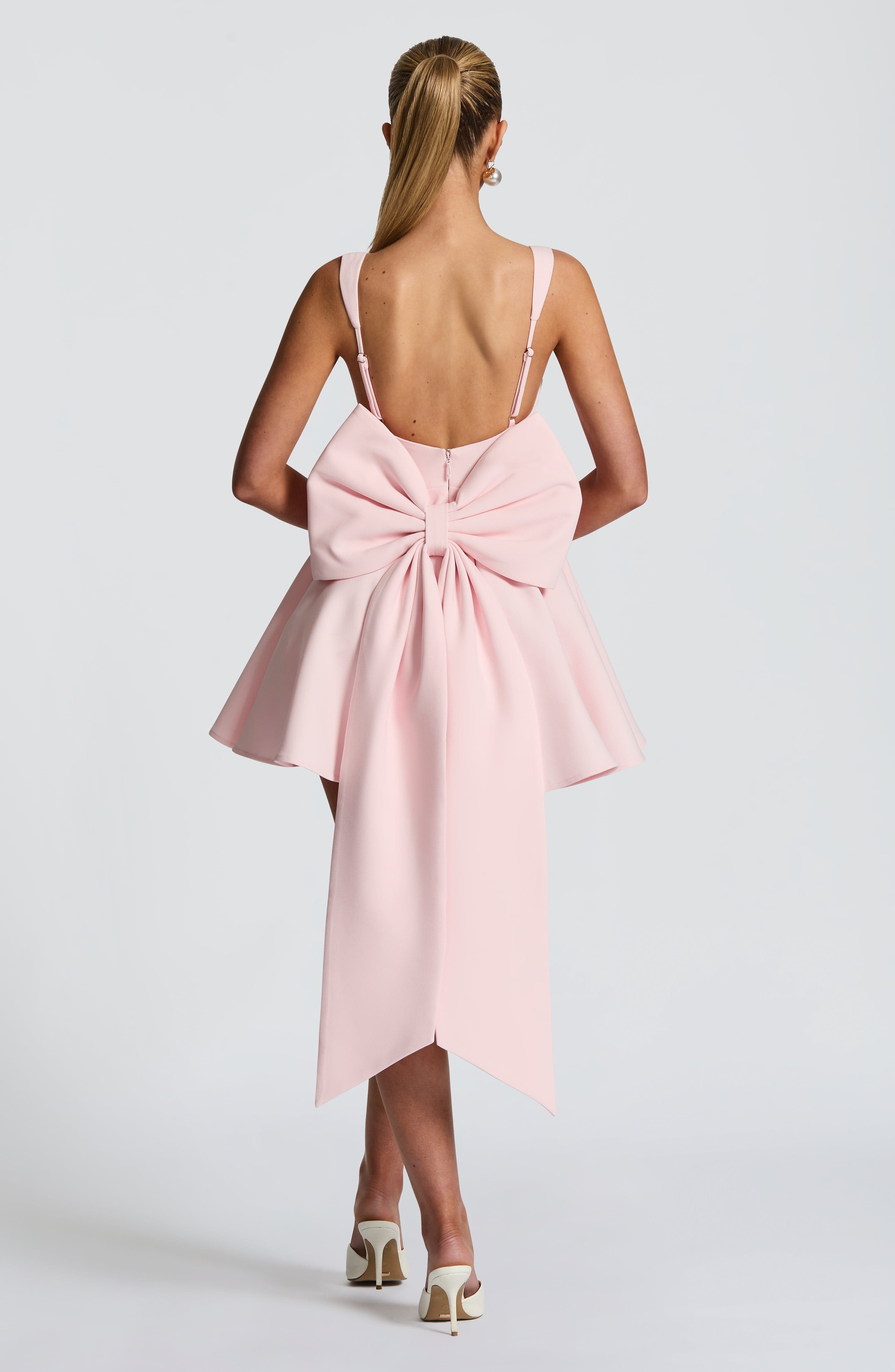 Rue Mini Dress - Blush Dress Babyboo Fashion Premium Exclusive Design