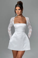 Sadie Mini Dress - Ivory Dress Babyboo Fashion Premium Exclusive Design