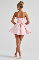 Salome Mini Dress - Blush Dress Babyboo Fashion Premium Exclusive Design