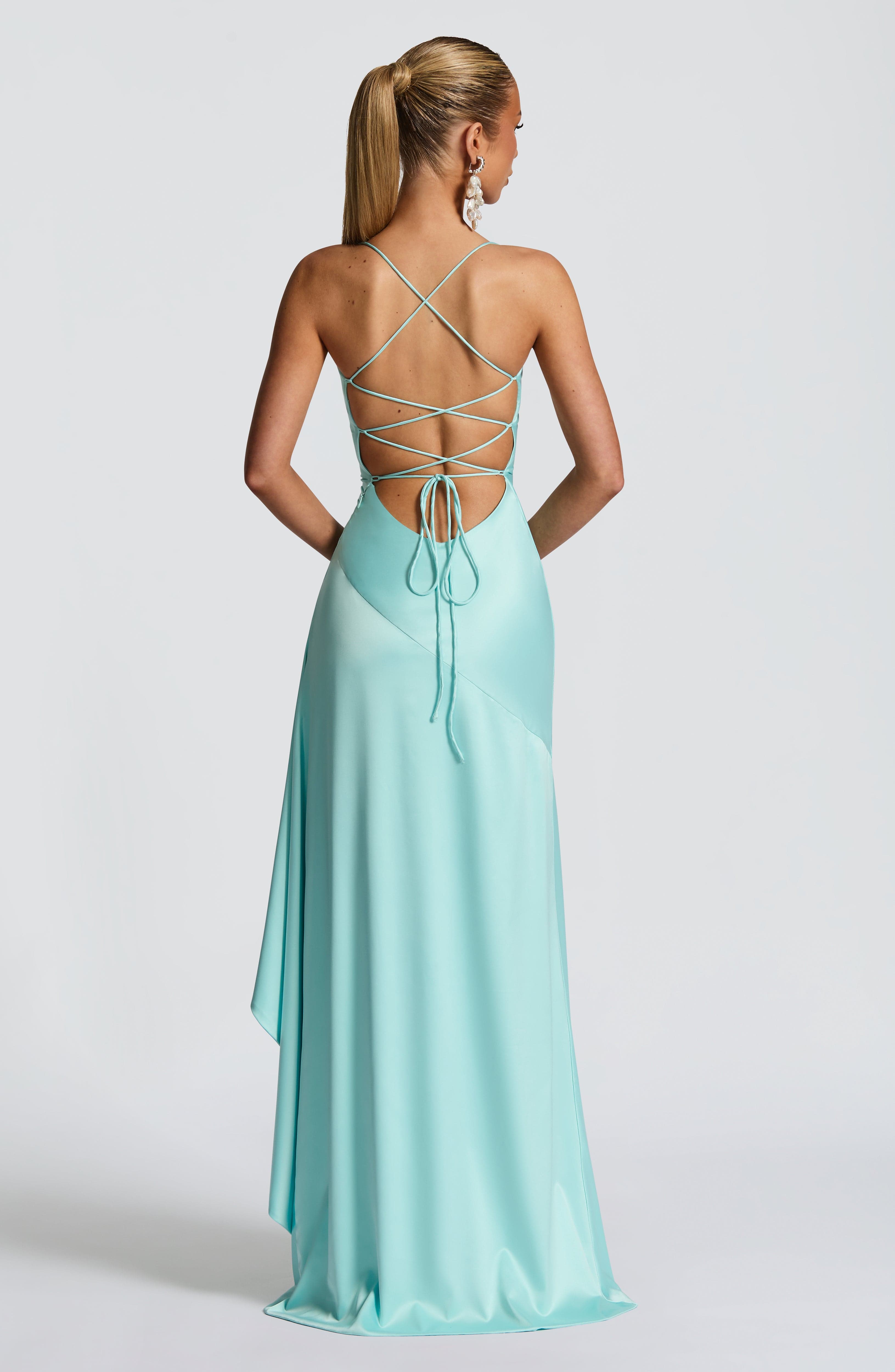 Samira Maxi Dress - Aqua Dress Babyboo Fashion Premium Exclusive Design