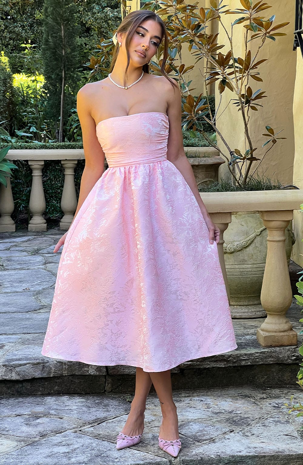 Saoirse Midi Dress - Blush Dress Babyboo Fashion Premium Exclusive Design