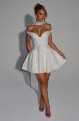 Sapphire Mini Dress - Ivory Dress Babyboo Fashion Premium Exclusive Design