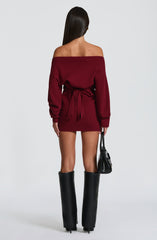 Sawyer Mini Dress - Burgundy Dress Babyboo Fashion Premium Exclusive Design