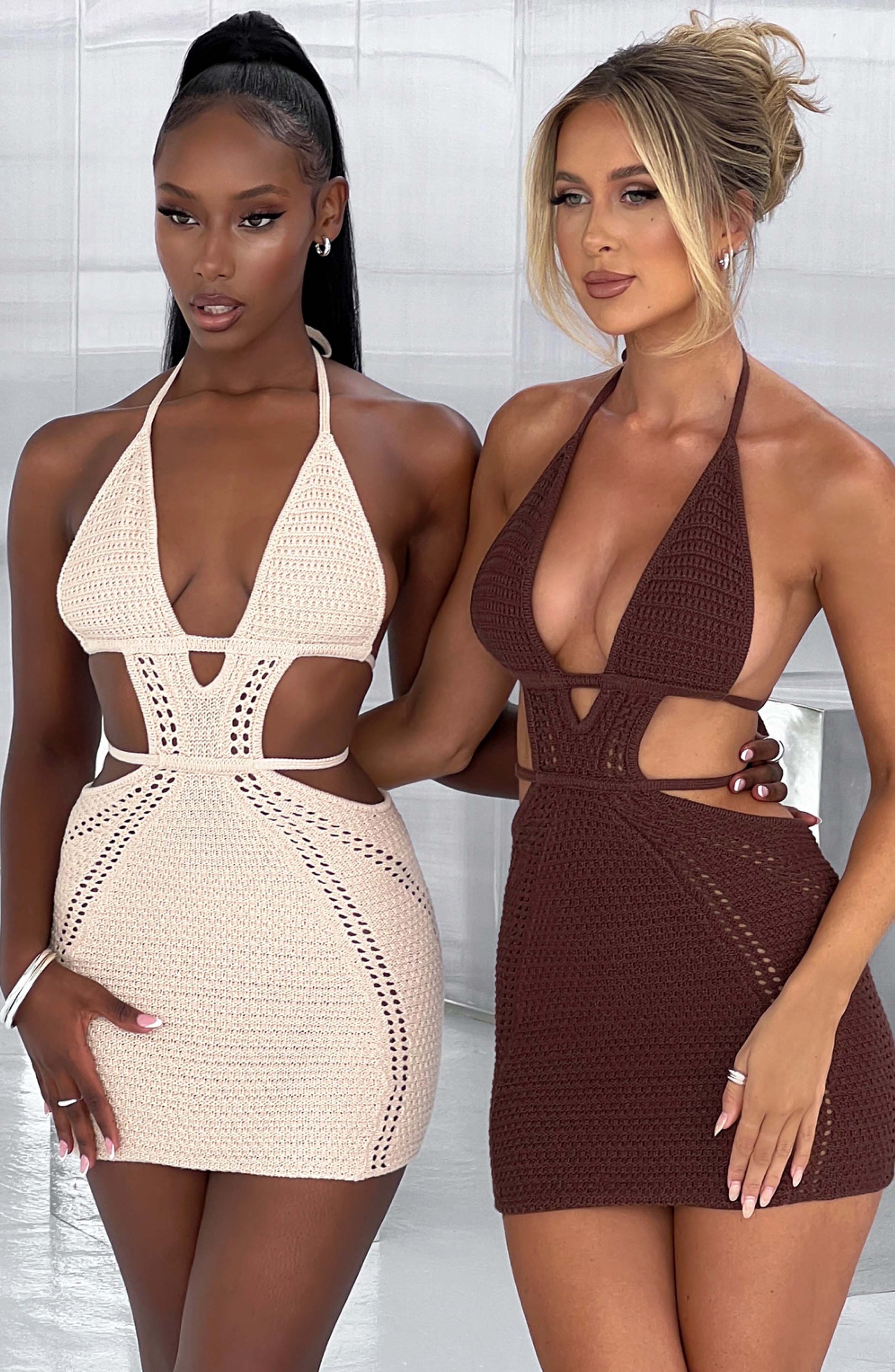 Selena Mini Dress - Cream Dress Babyboo Fashion Premium Exclusive Design