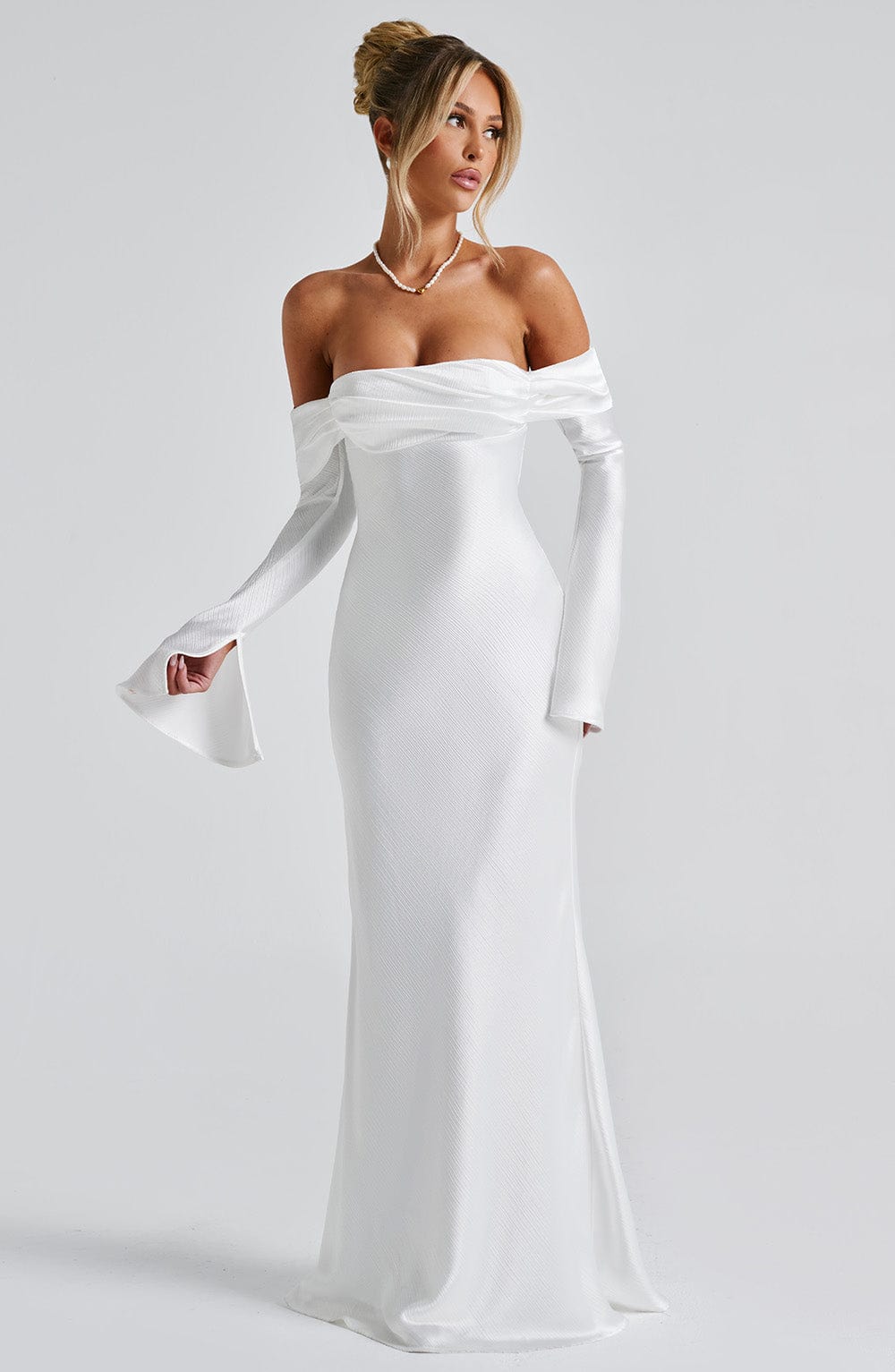 Selene Maxi Dress - Ivory Dress Babyboo Fashion Premium Exclusive Design