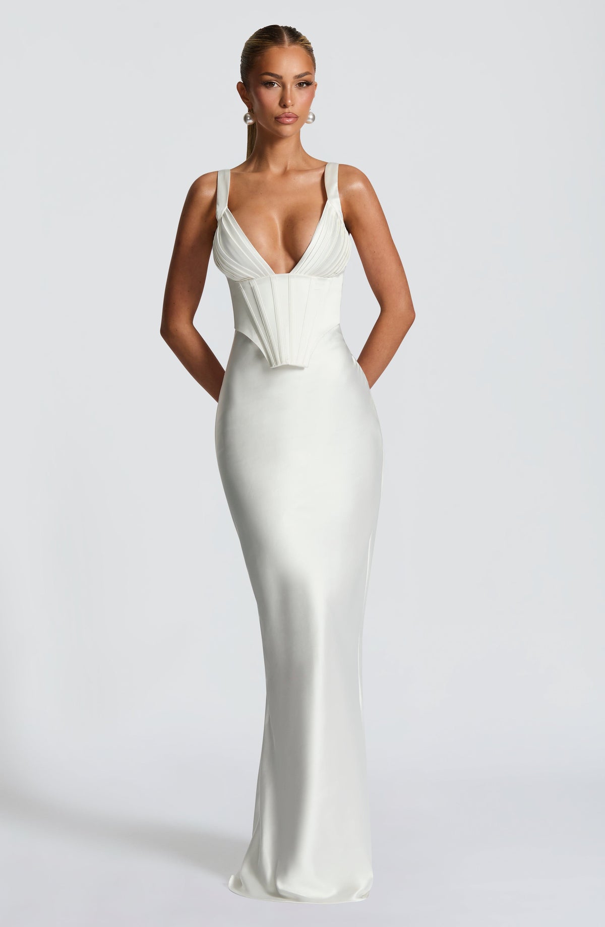 Shae Maxi Dress - Ivory Dress Babyboo Fashion Premium Exclusive Design