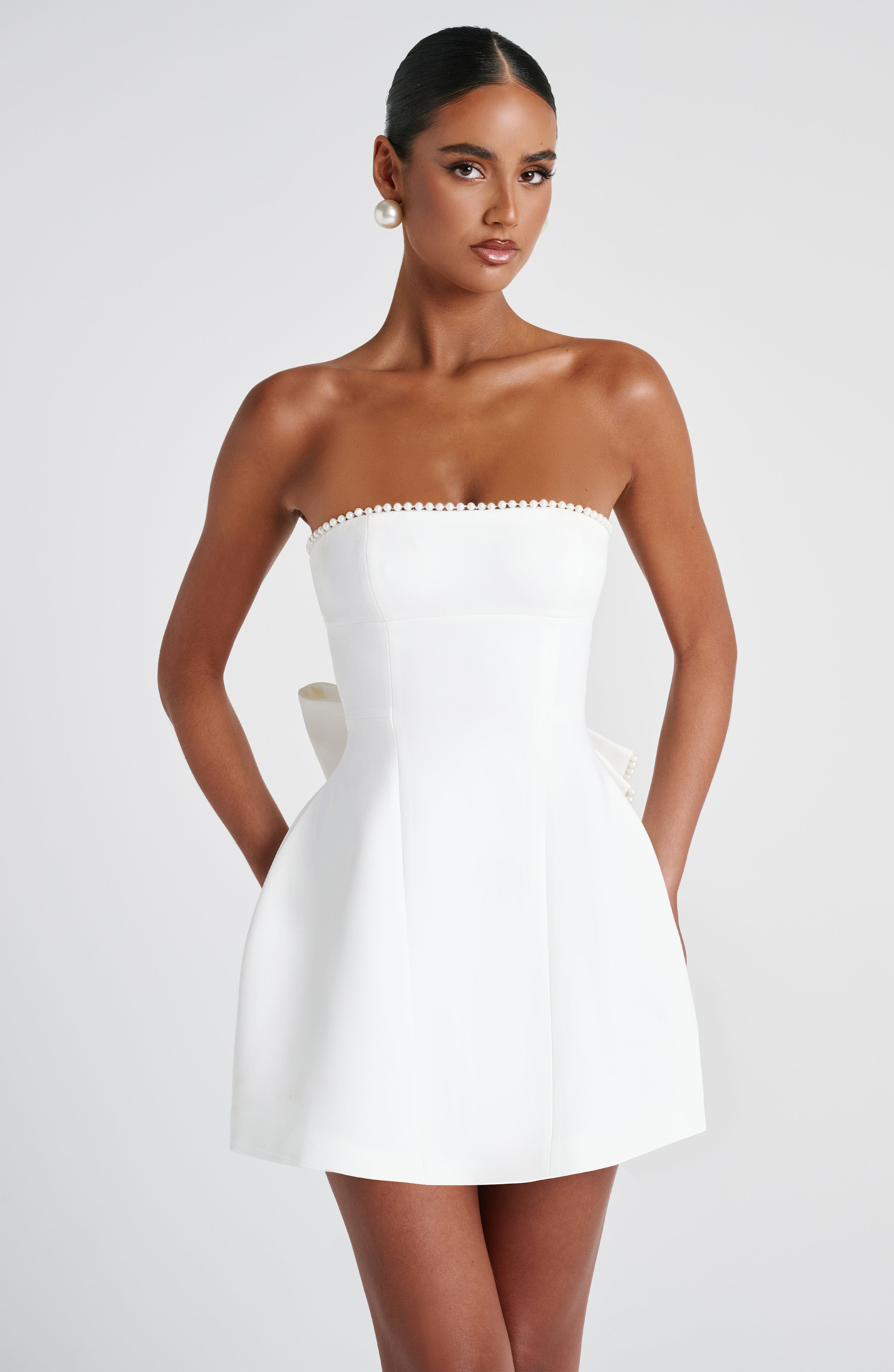 Suni Mini Dress - Ivory Dress Babyboo Fashion Premium Exclusive Design