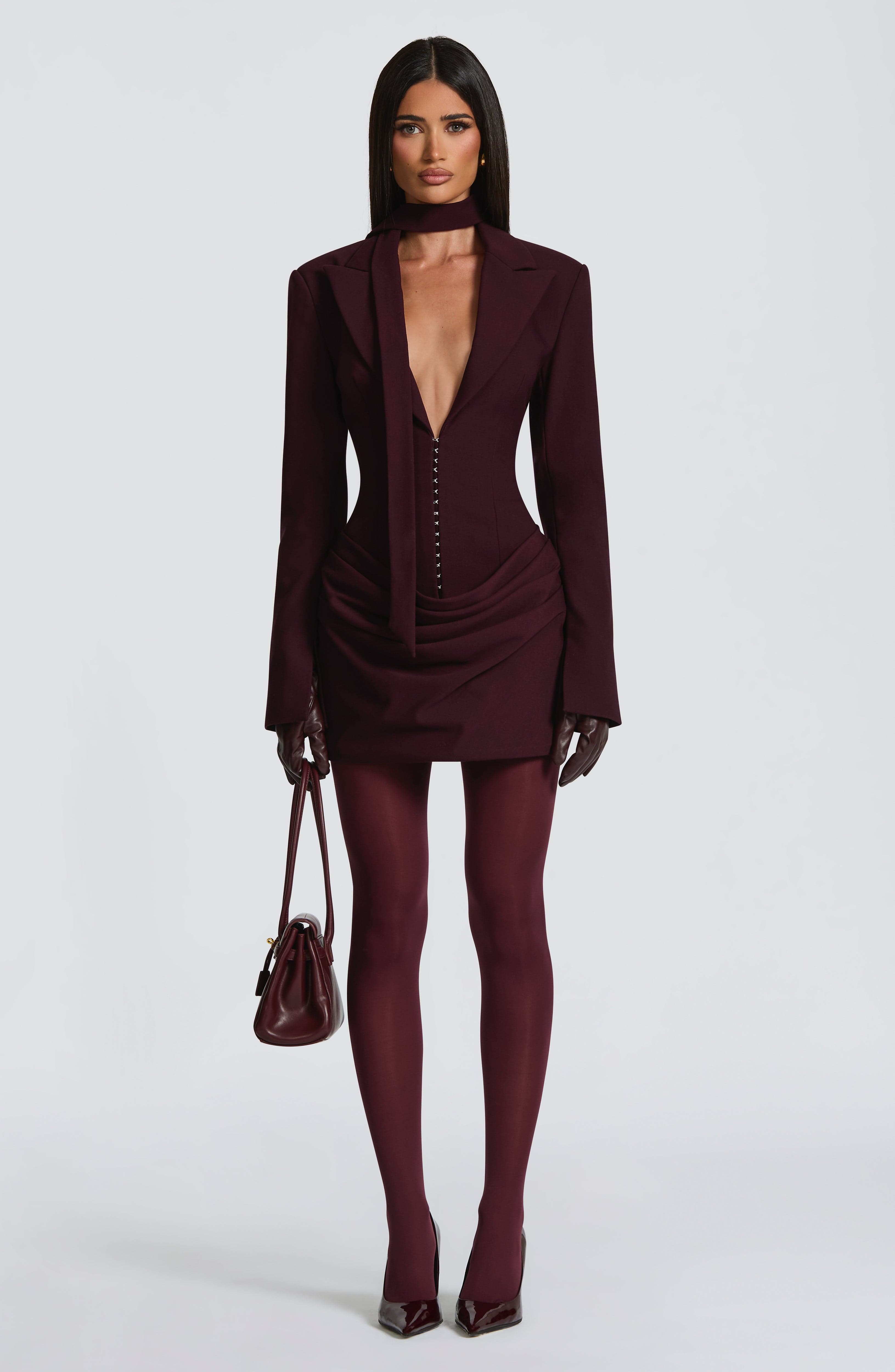 Susie Mini Dress - Plum Dress Babyboo Fashion Premium Exclusive Design