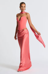 Sybil Scarf - Coral Pink Accessories ONE SIZE Babyboo Fashion Premium Exclusive Design