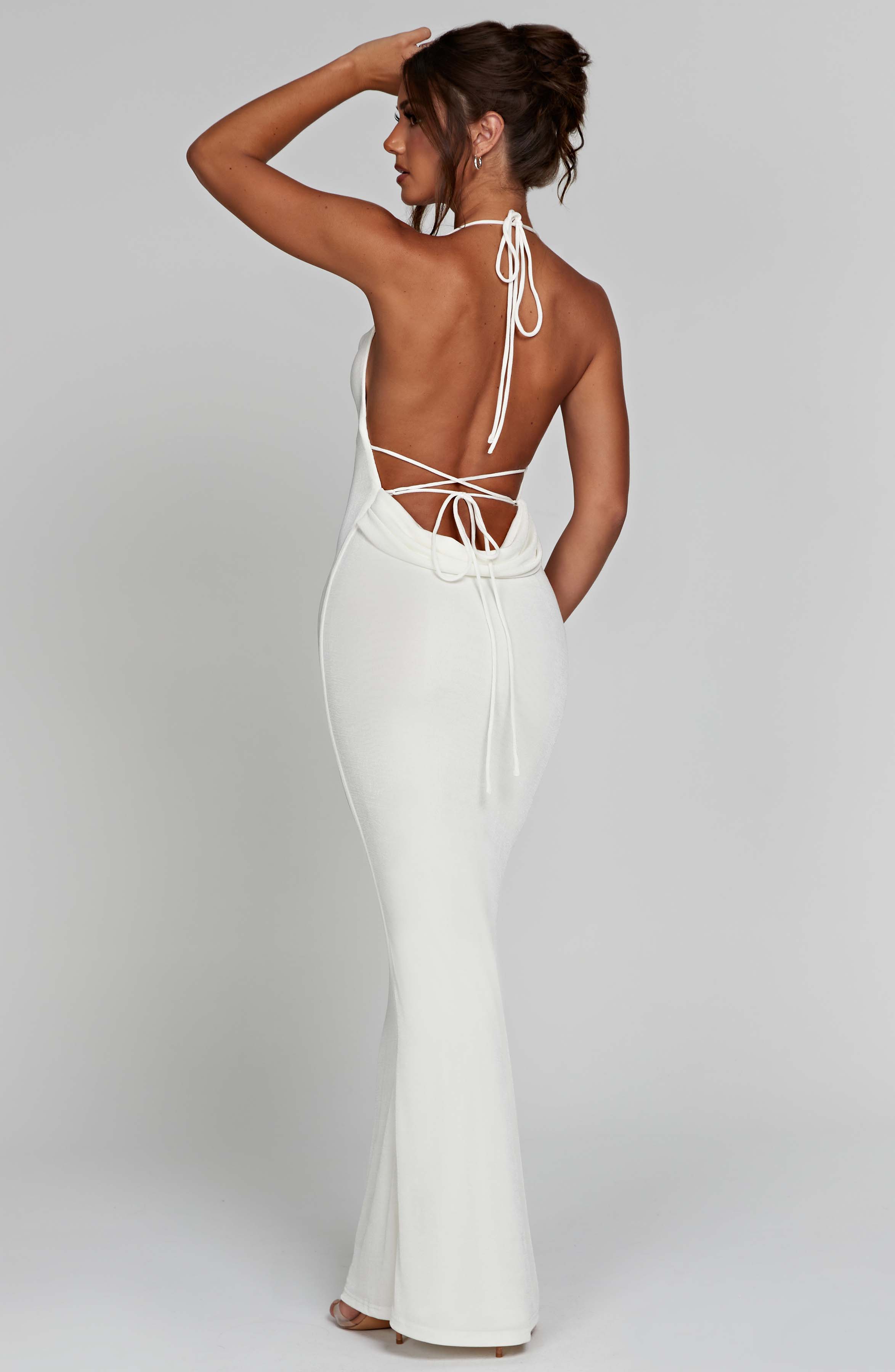 Talisa Maxi Dress - Ivory Dress Babyboo Fashion Premium Exclusive Design