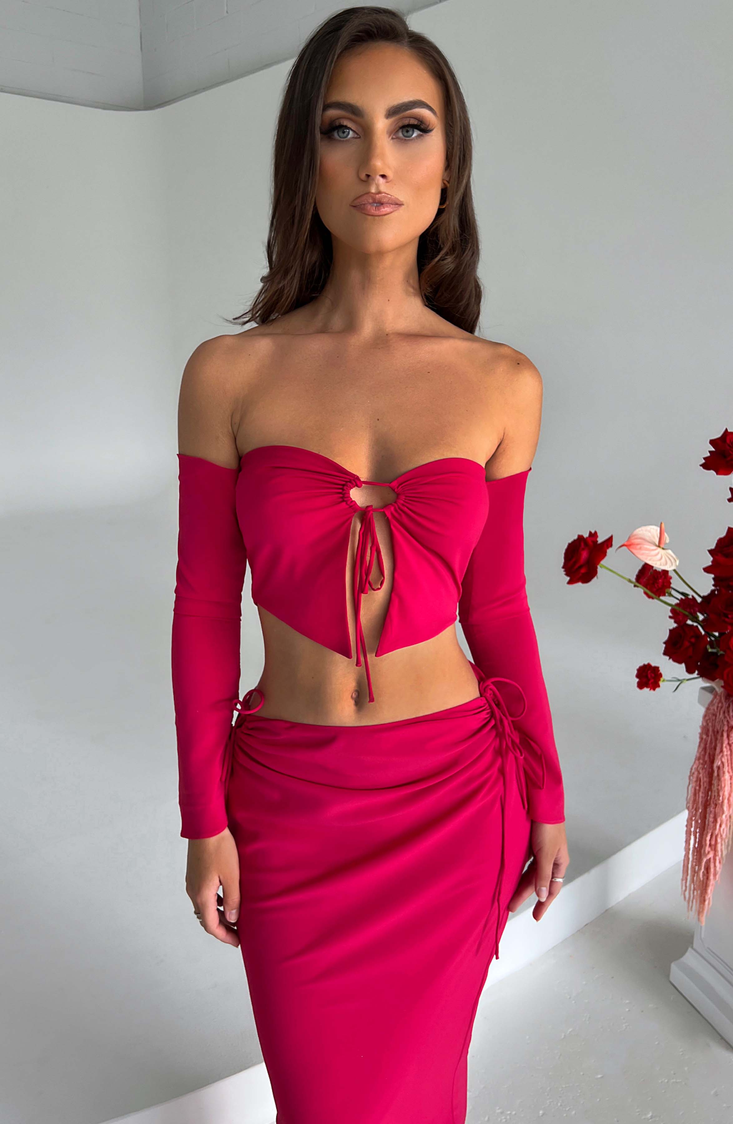 Tana Maxi Skirt - Pink Skirt Babyboo Fashion Premium Exclusive Design
