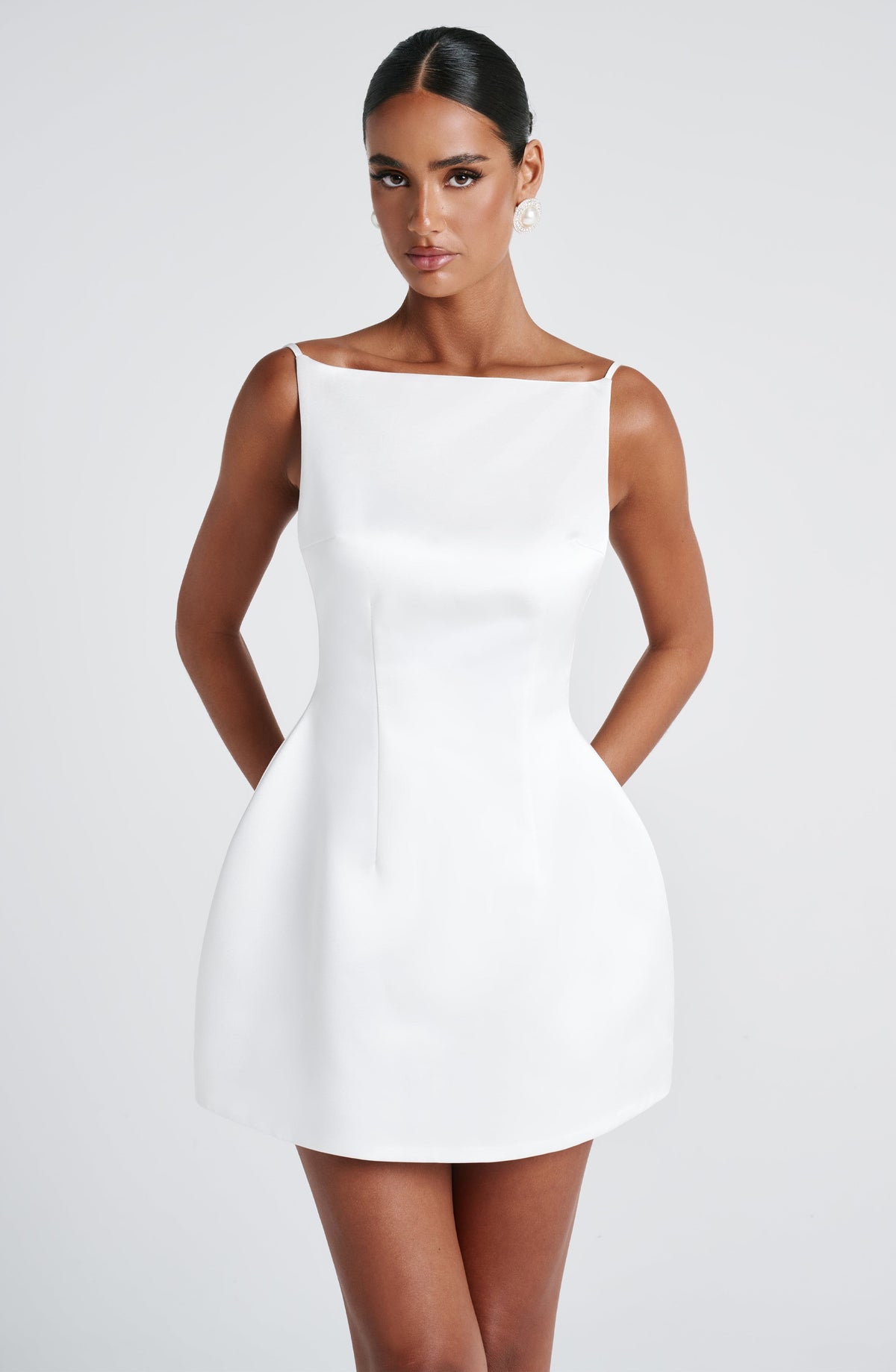 Tate Mini Dress - Ivory Dress Babyboo Fashion Premium Exclusive Design