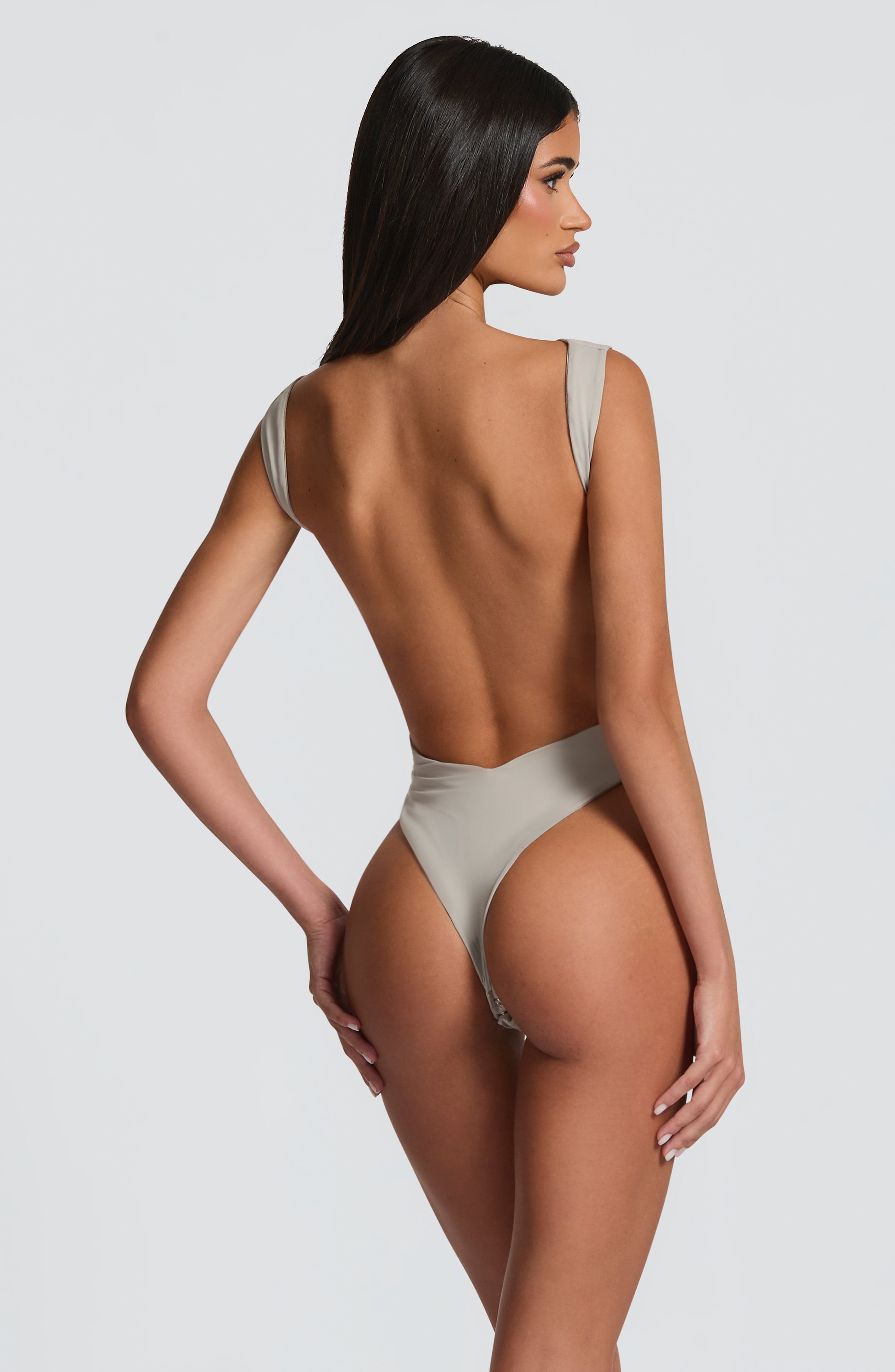 Tori Bodysuit - Light Grey Bodysuits Babyboo Fashion Premium Exclusive Design