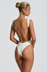 Tori Bodysuit - White Bodysuit Babyboo Fashion Premium Exclusive Design