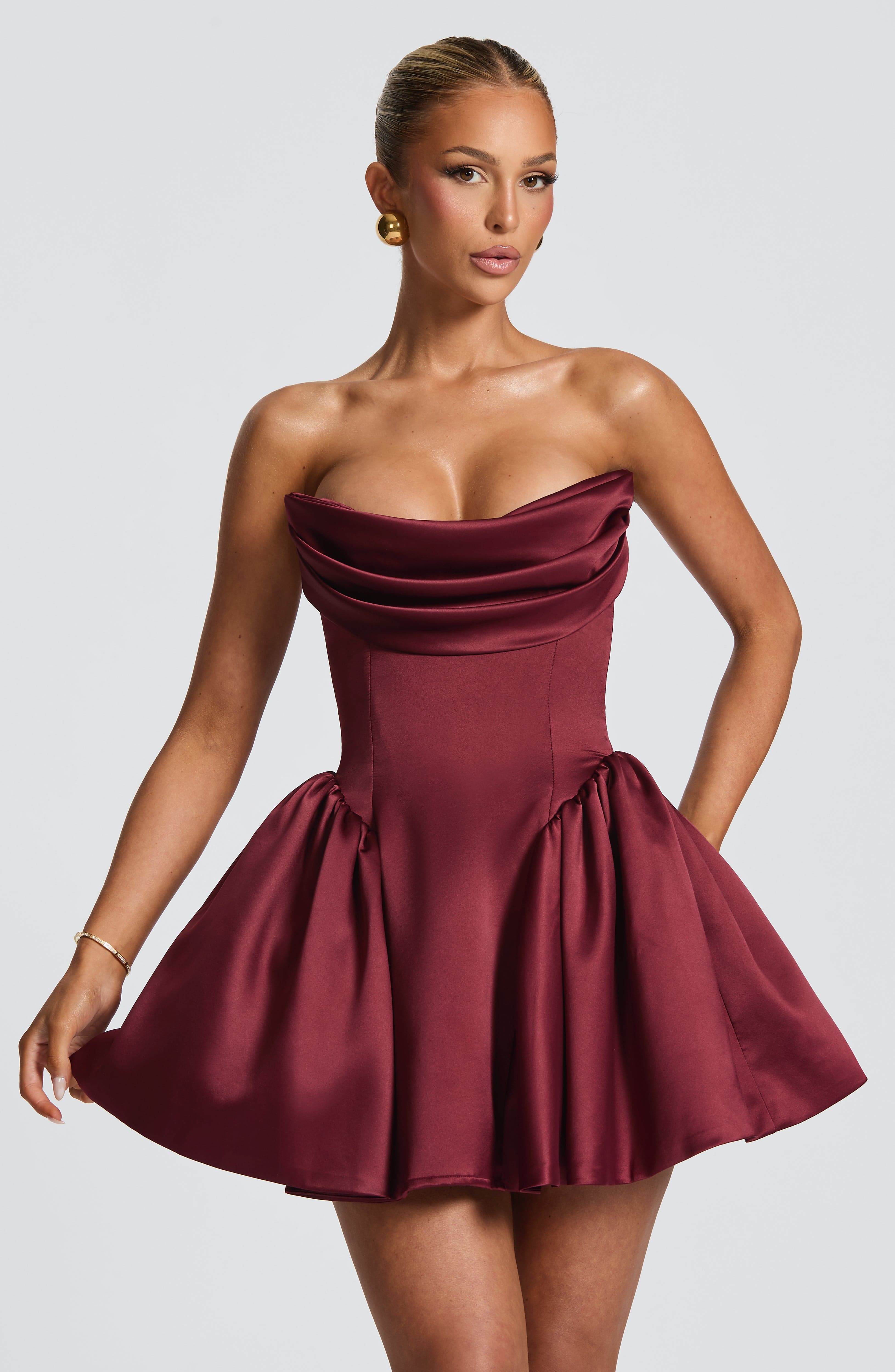 Trinity Mini Dress - Cherry Lacquer Dress Babyboo Fashion Premium Exclusive Design