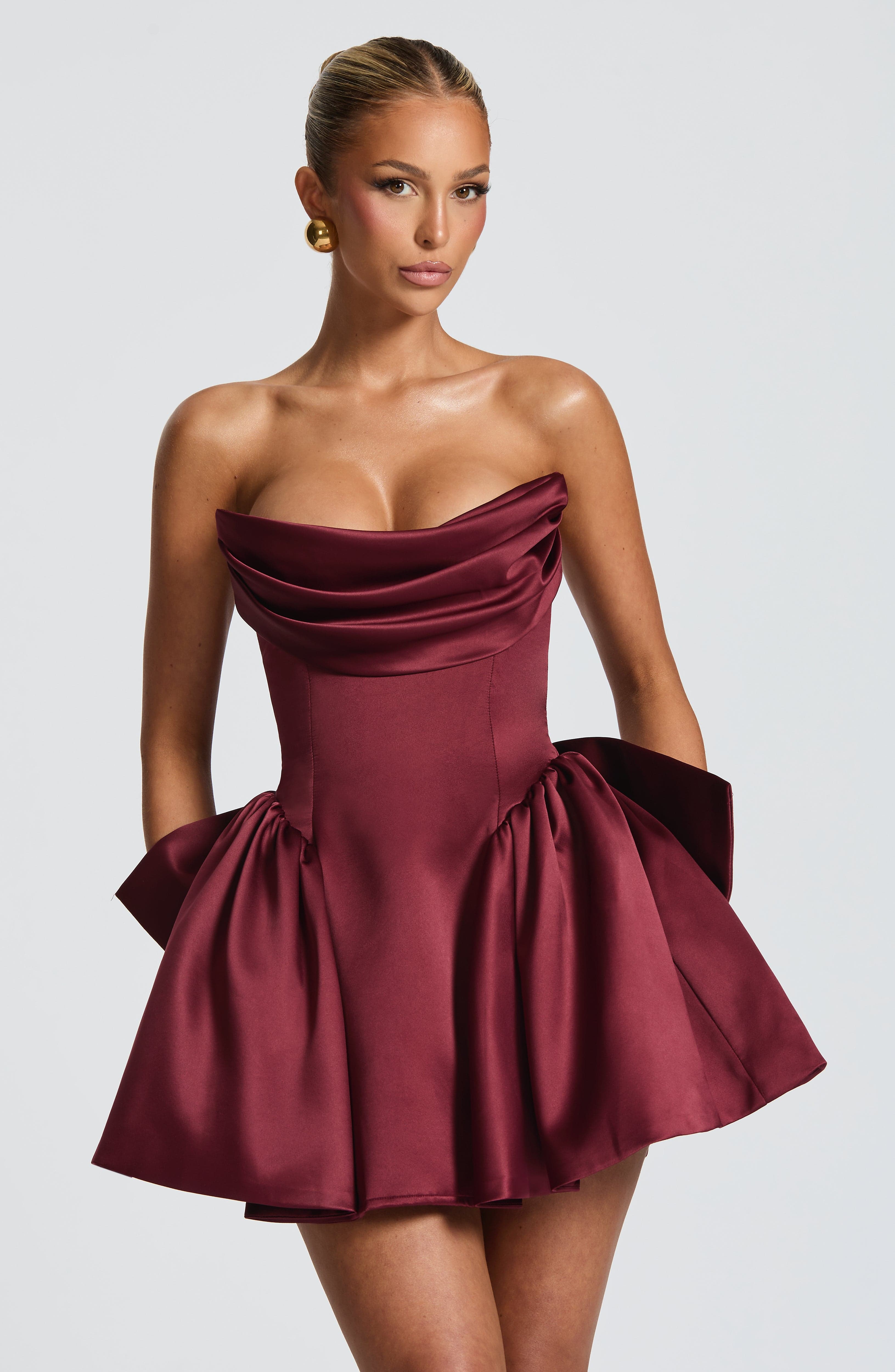 Trinity Mini Dress - Cherry Lacquer Dress Babyboo Fashion Premium Exclusive Design