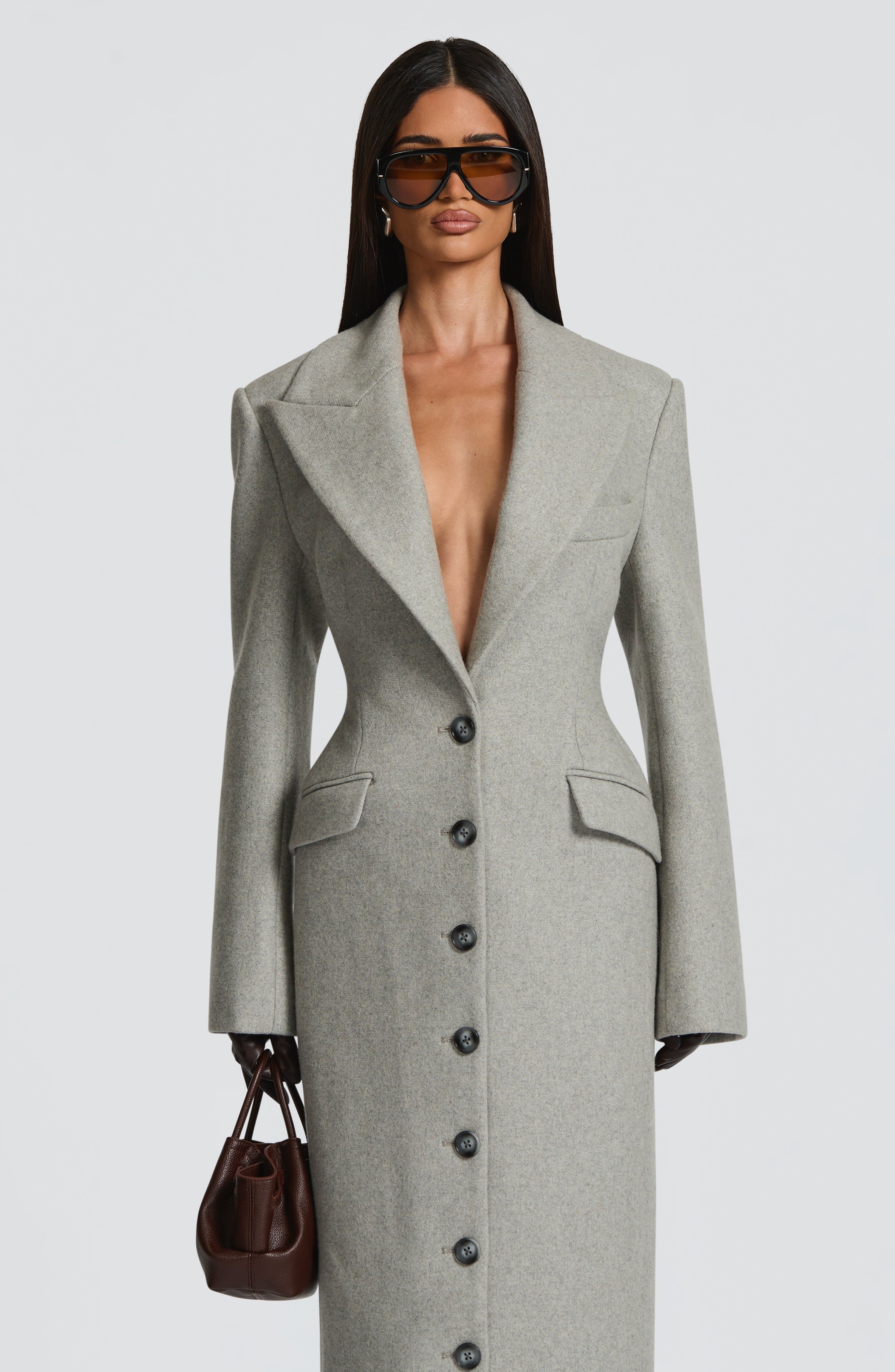 Ursula Coat - Light Grey Jacket Babyboo Fashion Premium Exclusive Design