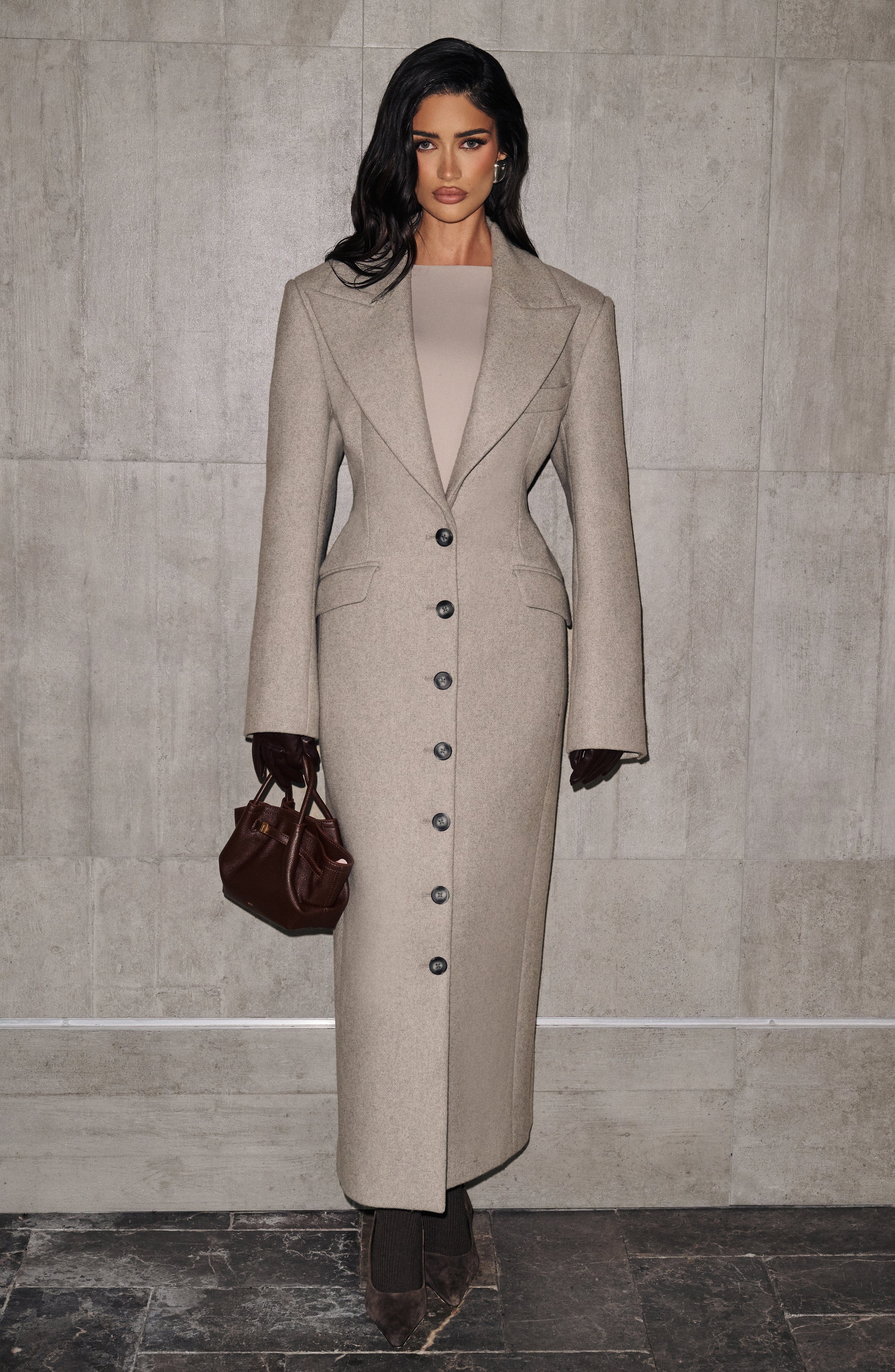 Ursula Coat - Light Grey Jacket Babyboo Fashion Premium Exclusive Design