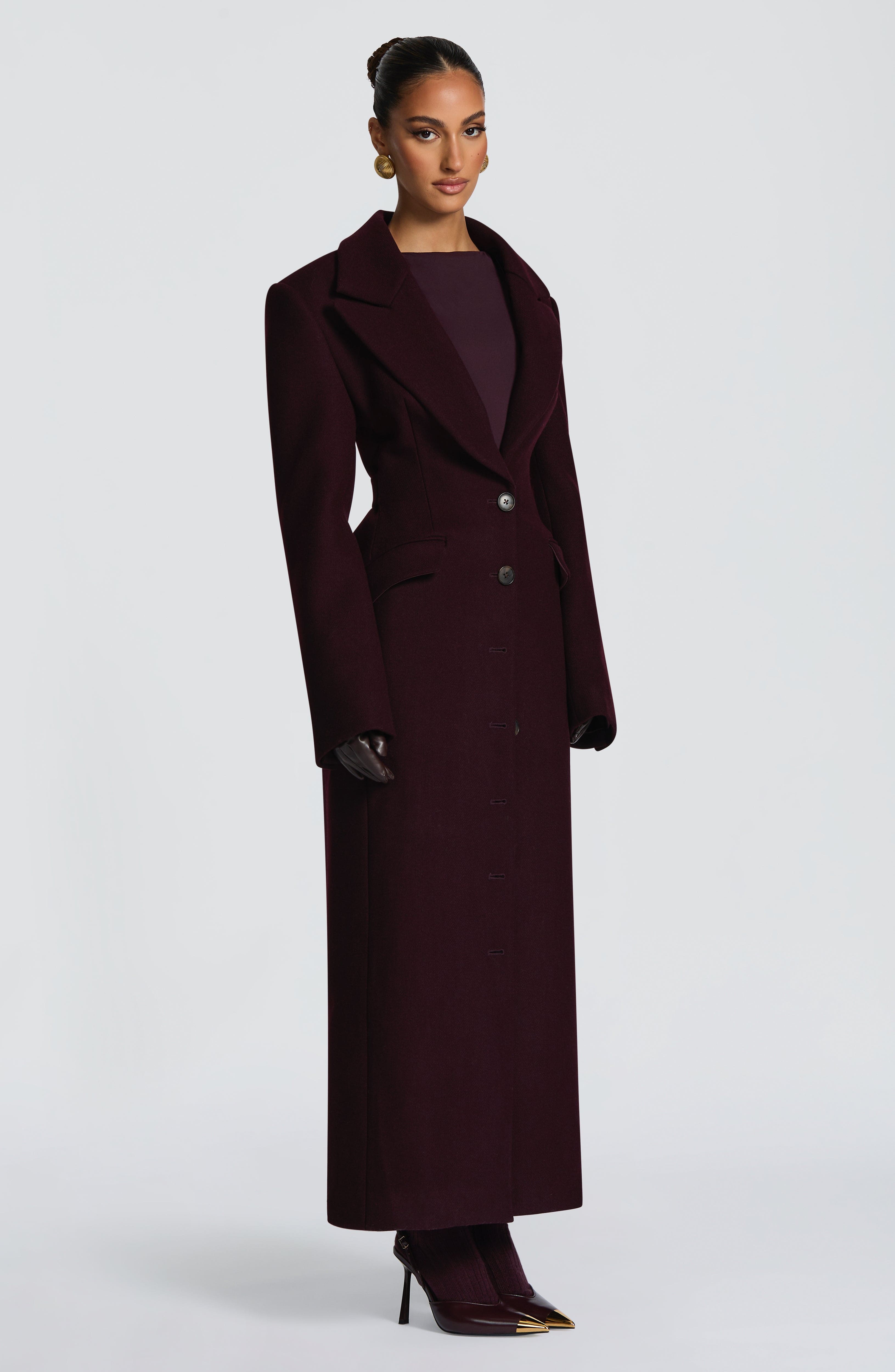 Ursula Coat - Plum Jacket Babyboo Fashion Premium Exclusive Design